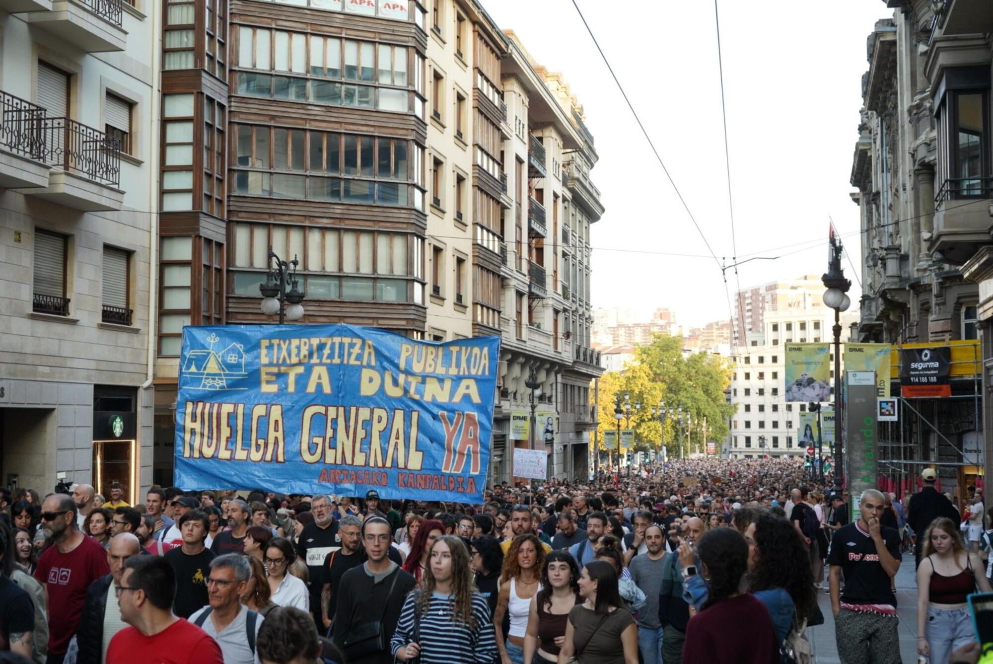 Manifestación vivienda bilbao 