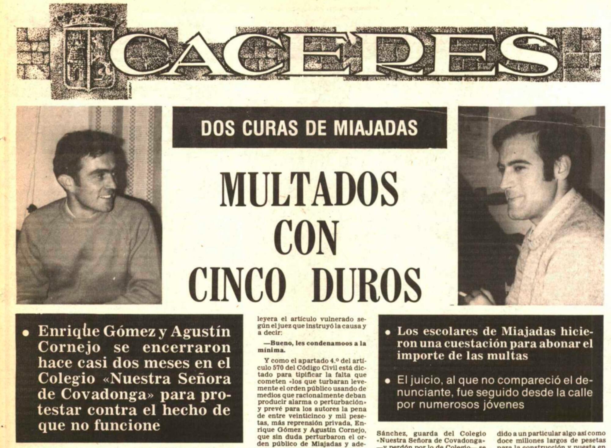 Multados cinco duros