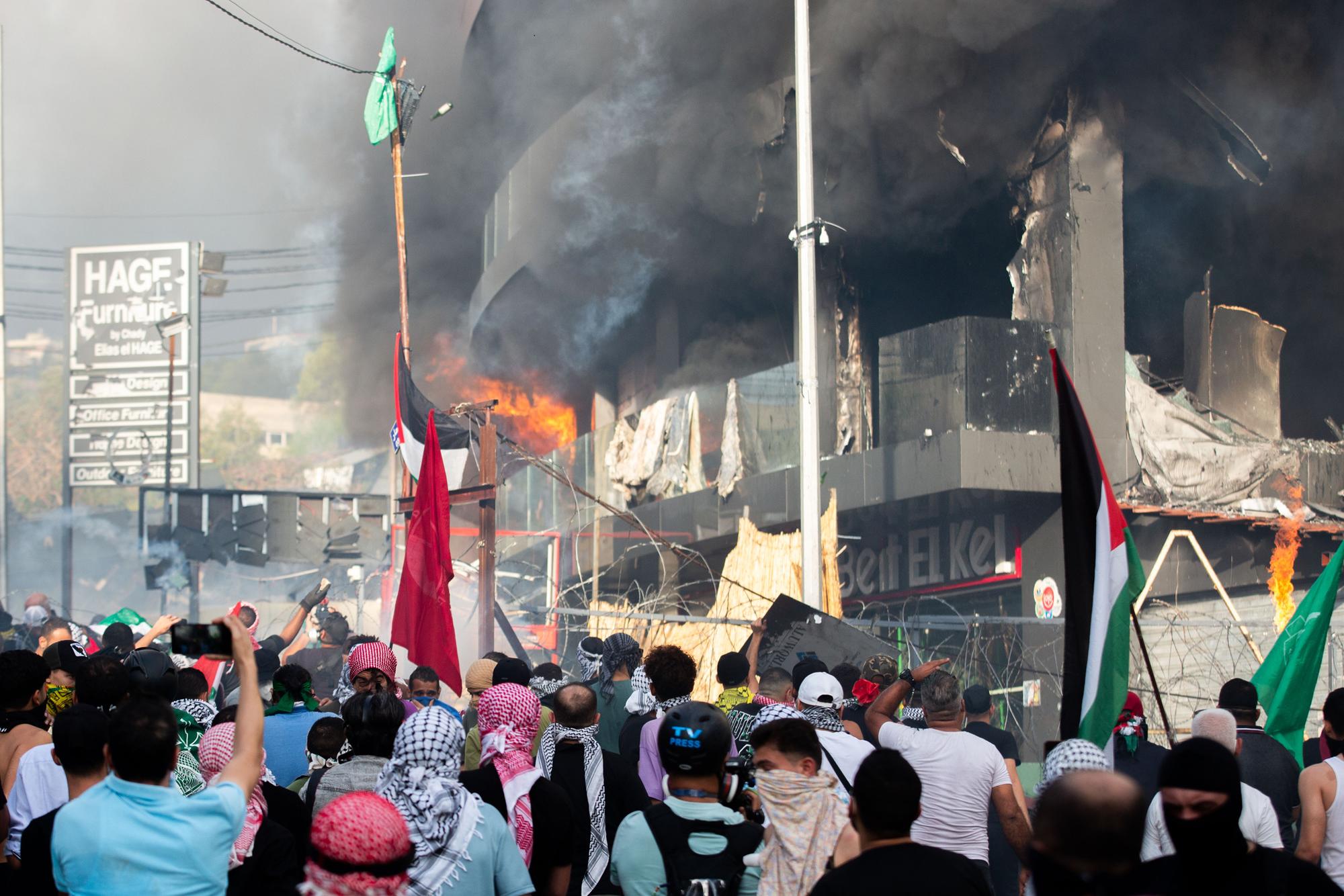 Beirut, protestas bombardeo Gaza - 3