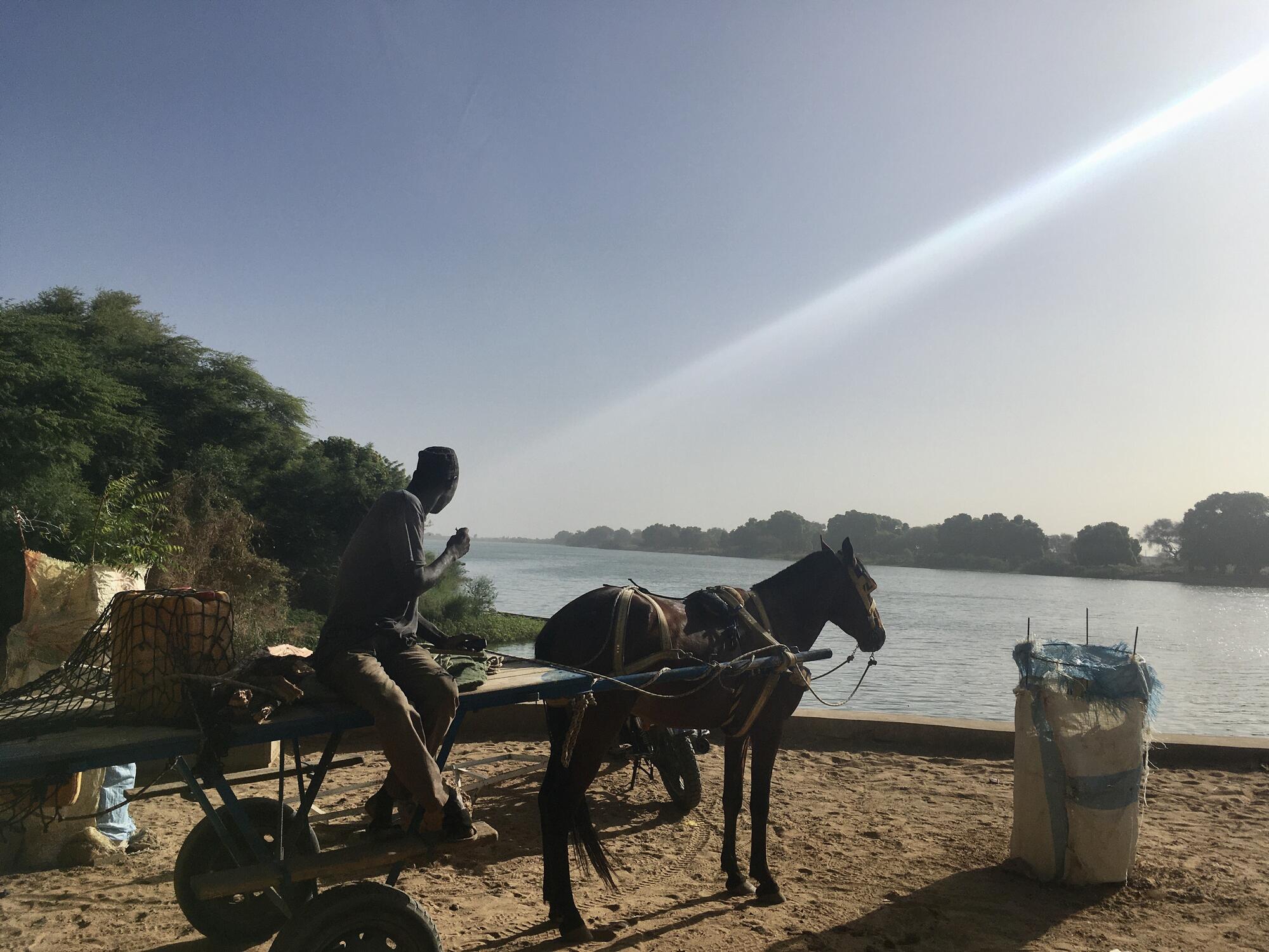 El río Senegal en Podor