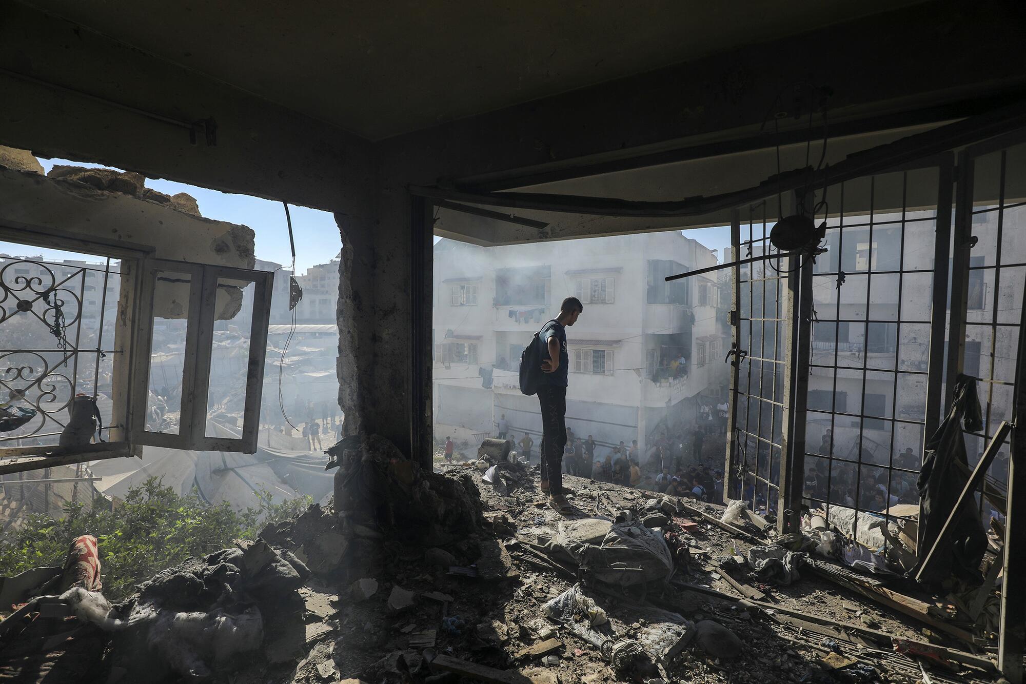 Ataque Israel edificio Gaza Activestills 08-09-2026