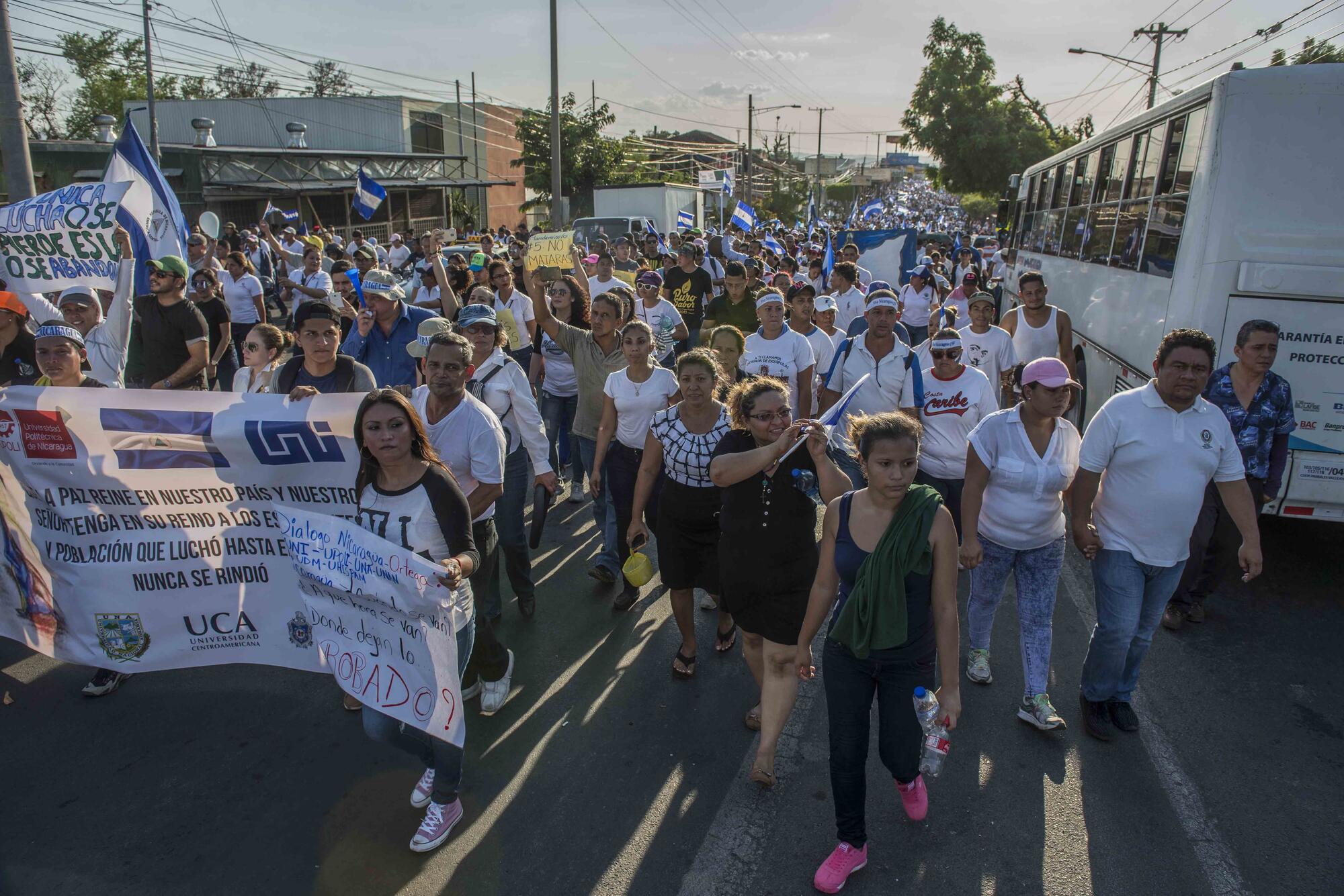 Upoli Nicaragua protestas contra Ortega