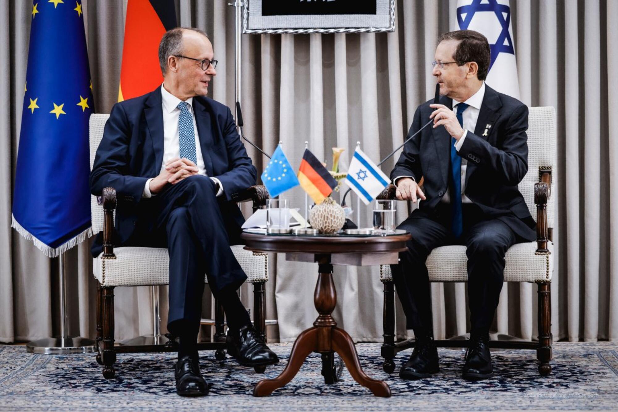 Merz Herzog Reunión Israel 6 diciembre 2025
