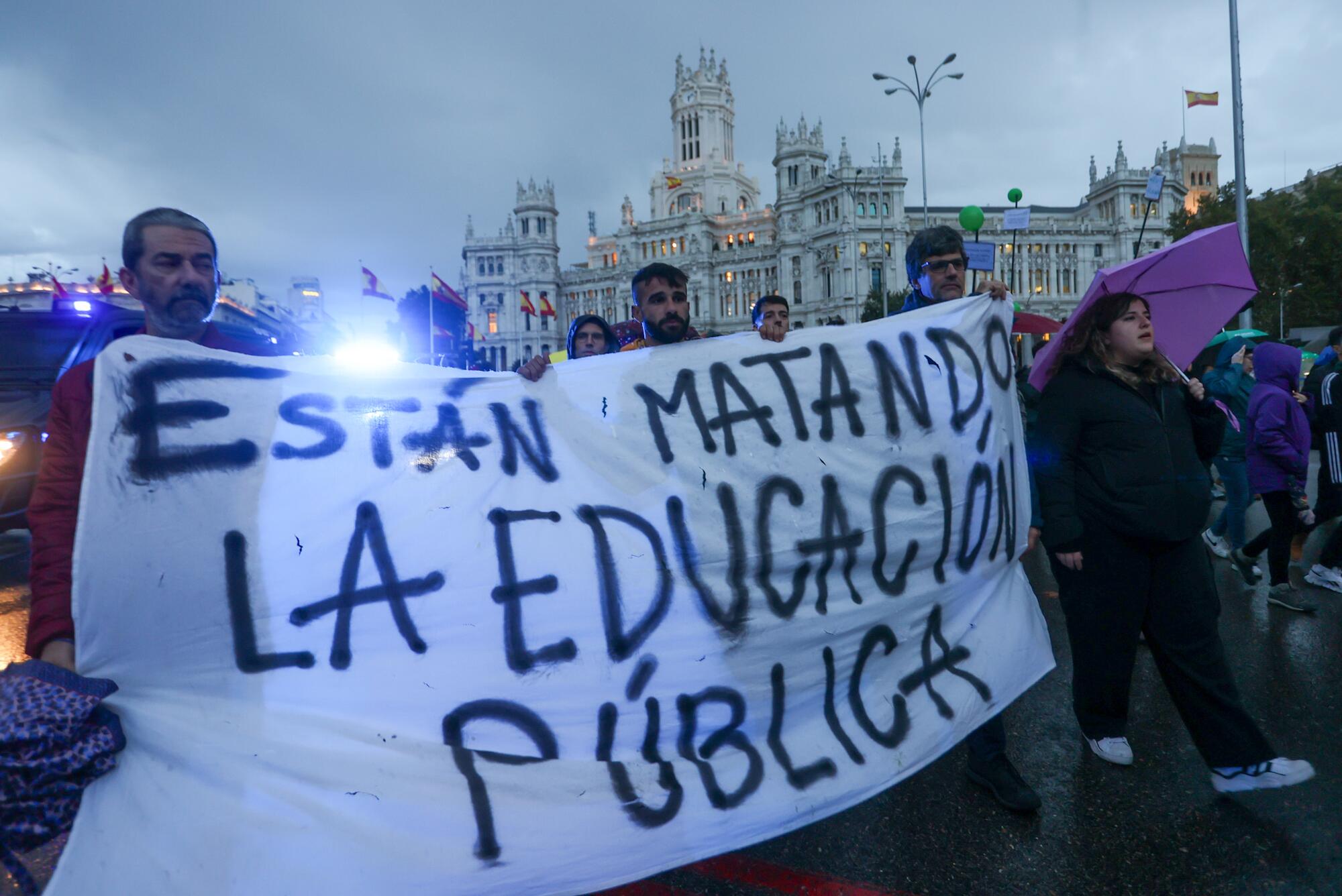 Manifestación del profesorado Huelga 29 Octubre - 12