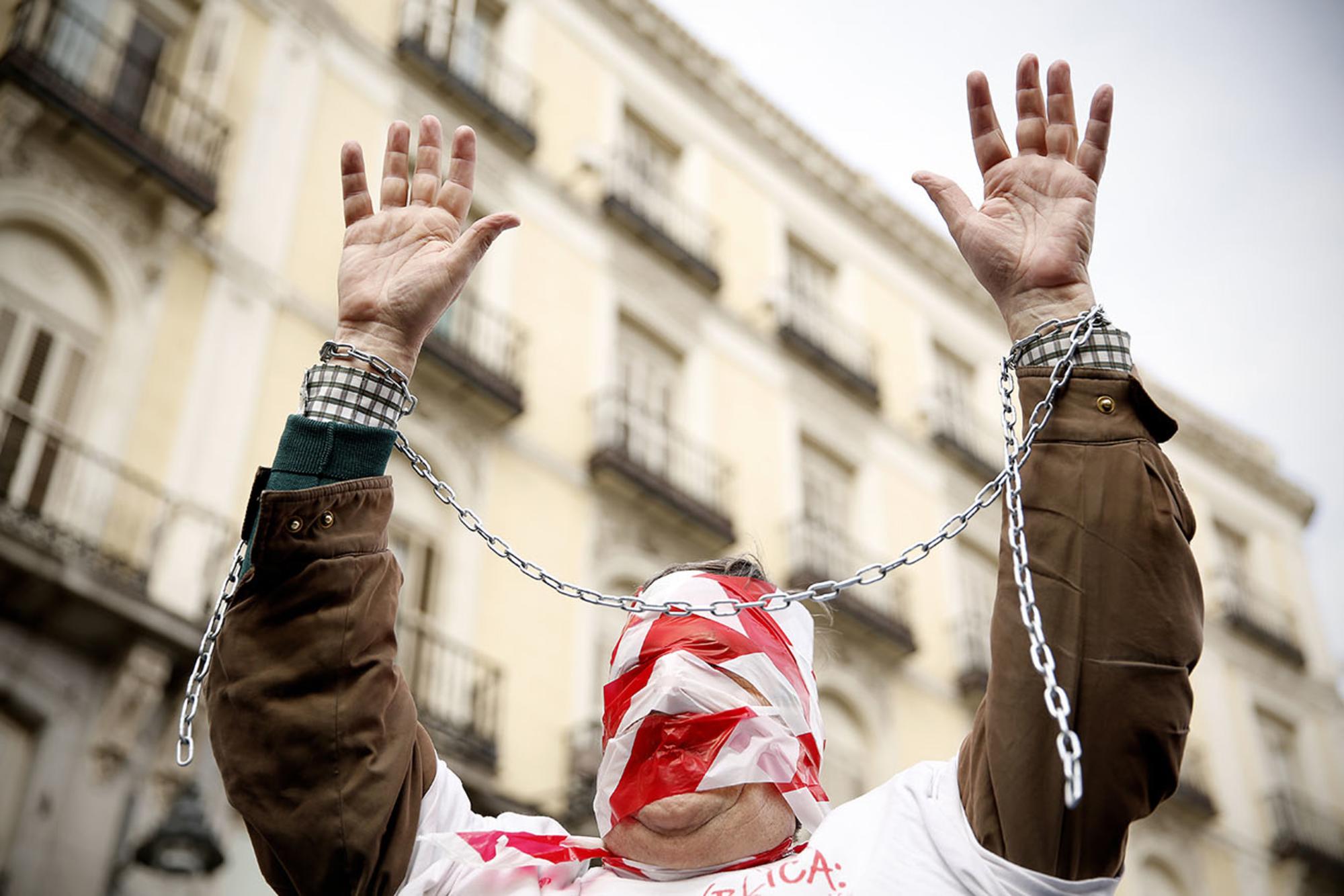 Manifestación contra la Ley Mordaza