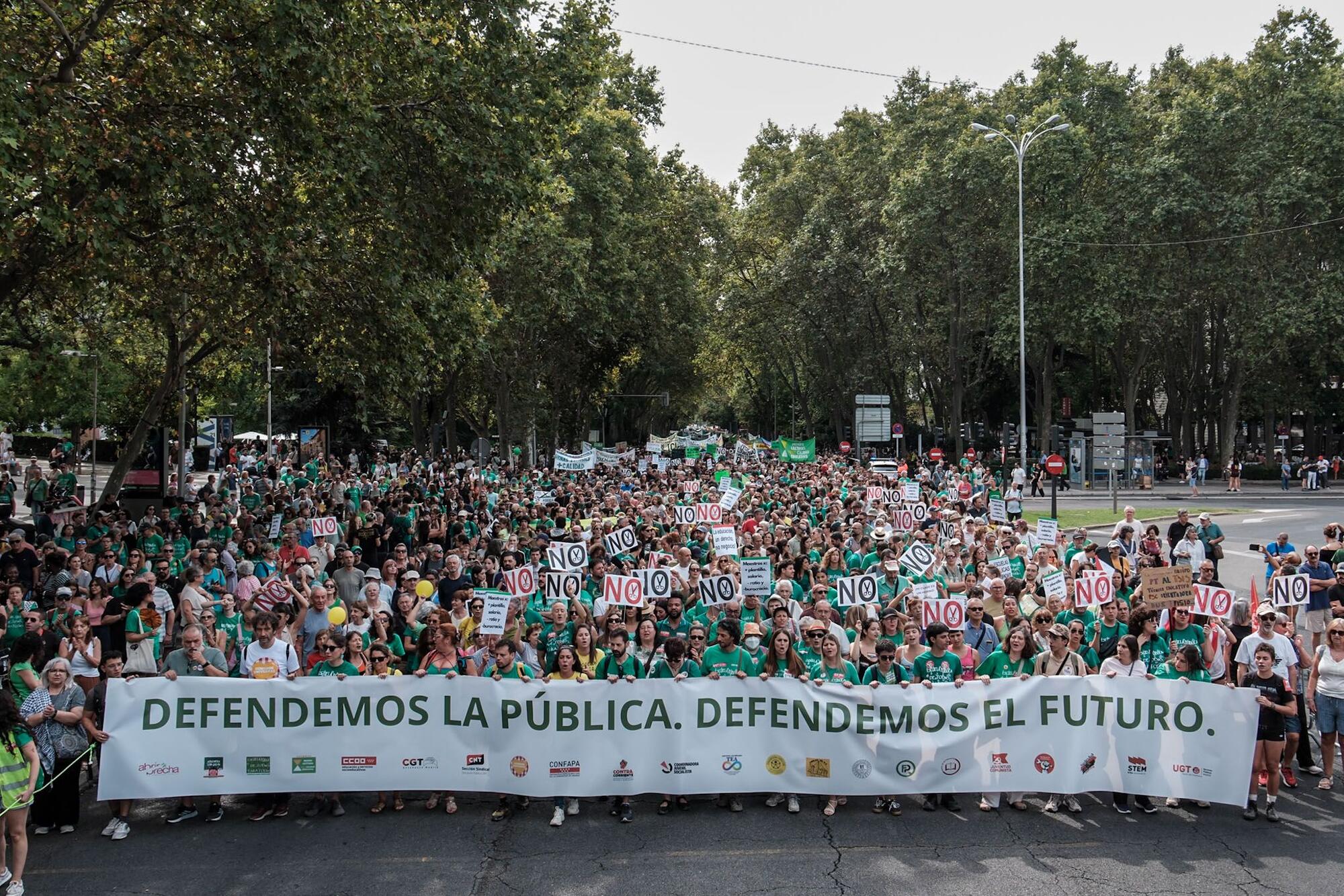 Manifestación por la educación pública 27 de septiembre de 2026