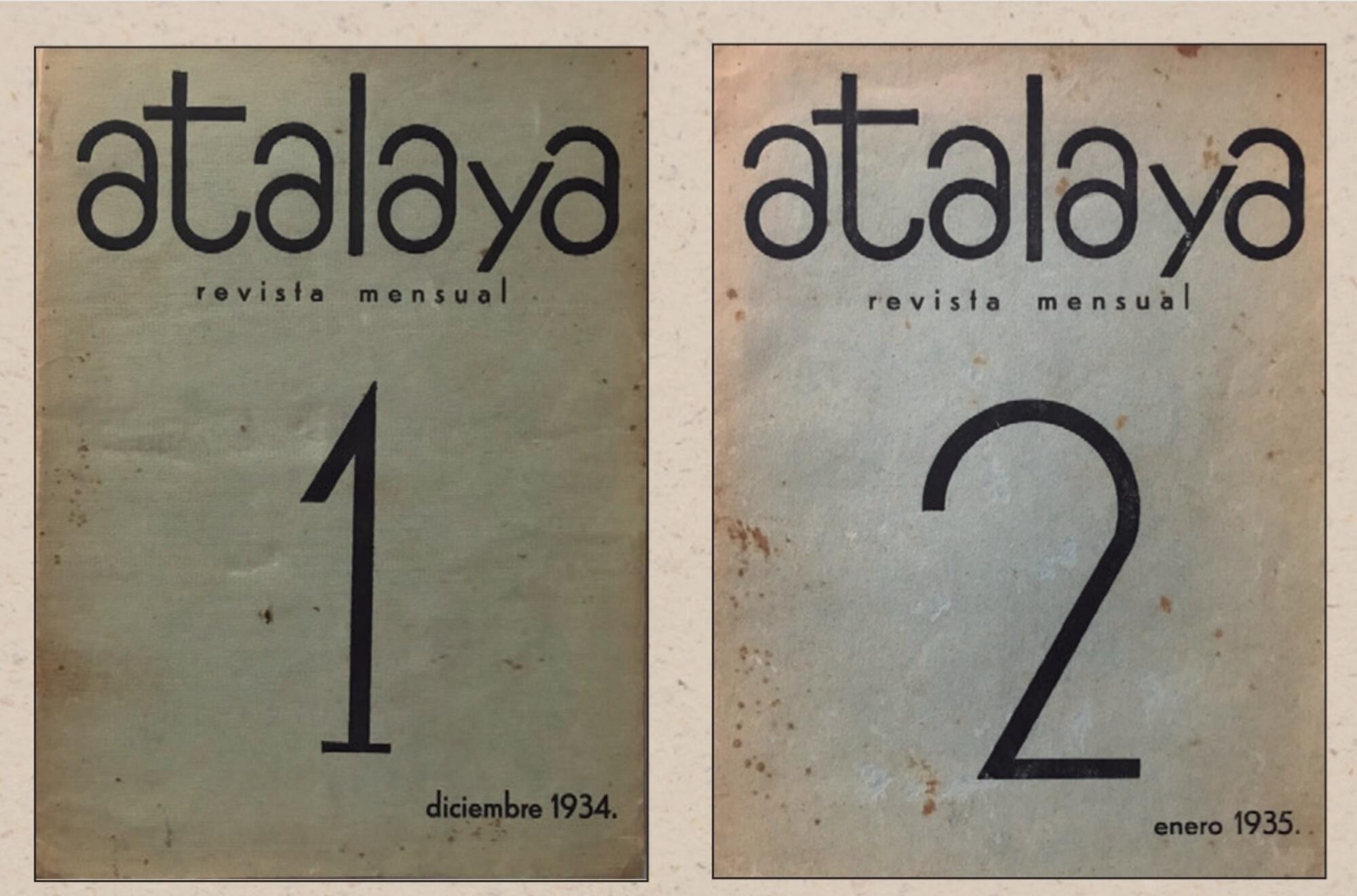 Revista Atalaya portadas