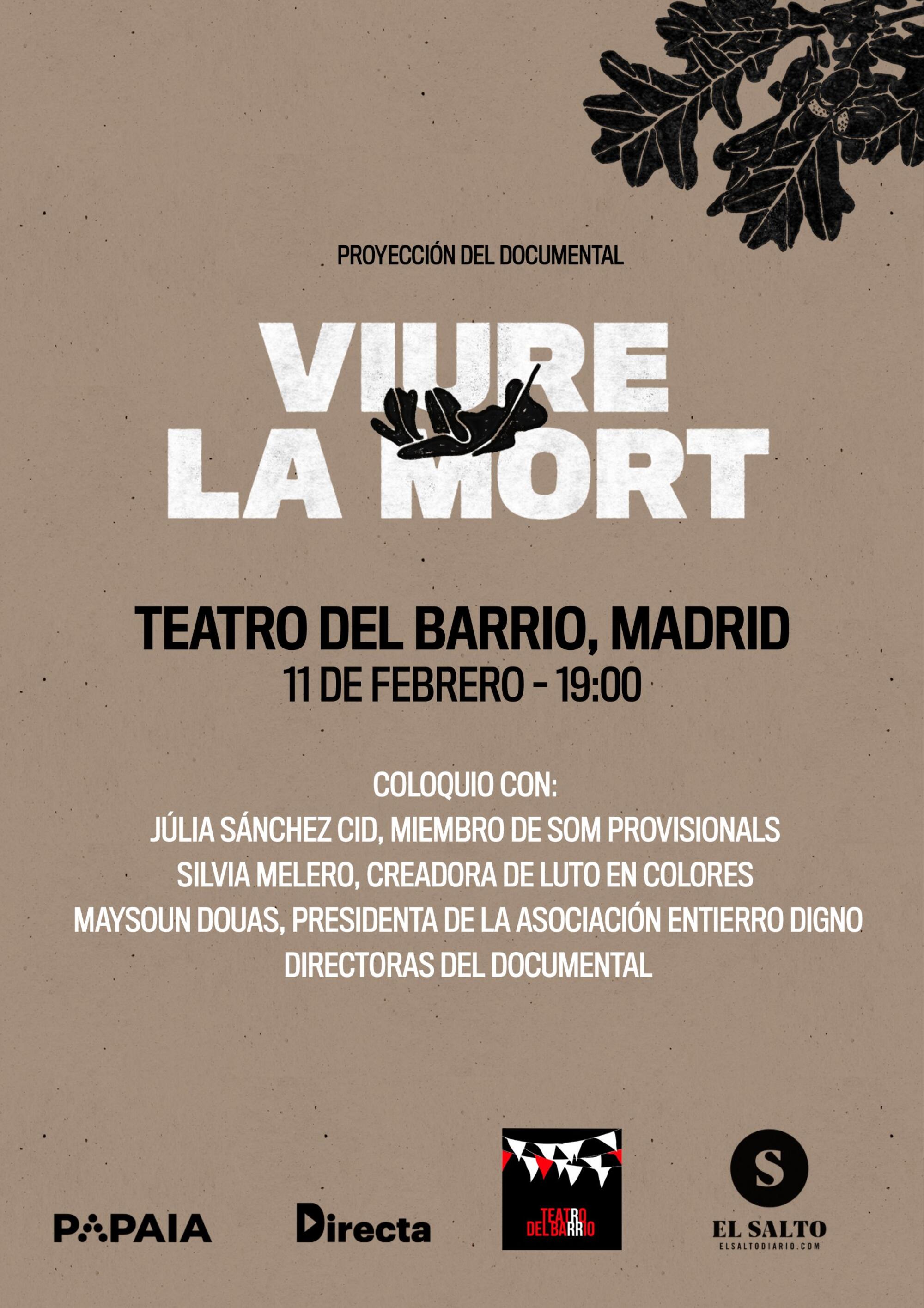 Cartel Viure la mort de La Directa