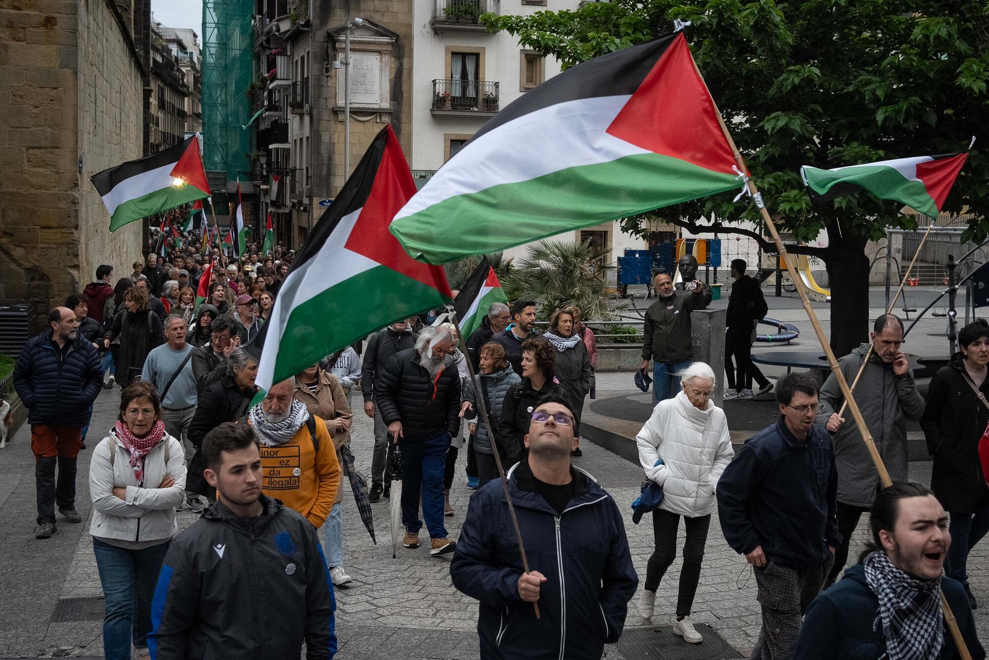Fotos Palestina manifestación Nakba Donostia - 6