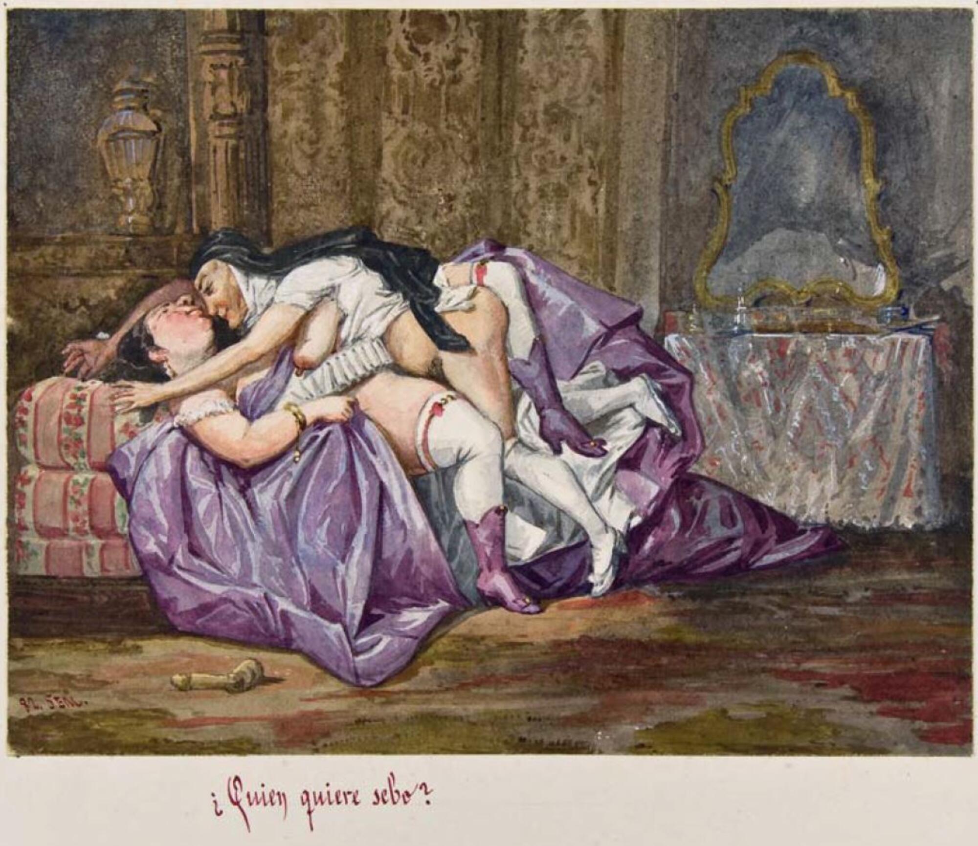 Los borbones en pelota, Acuarela 82