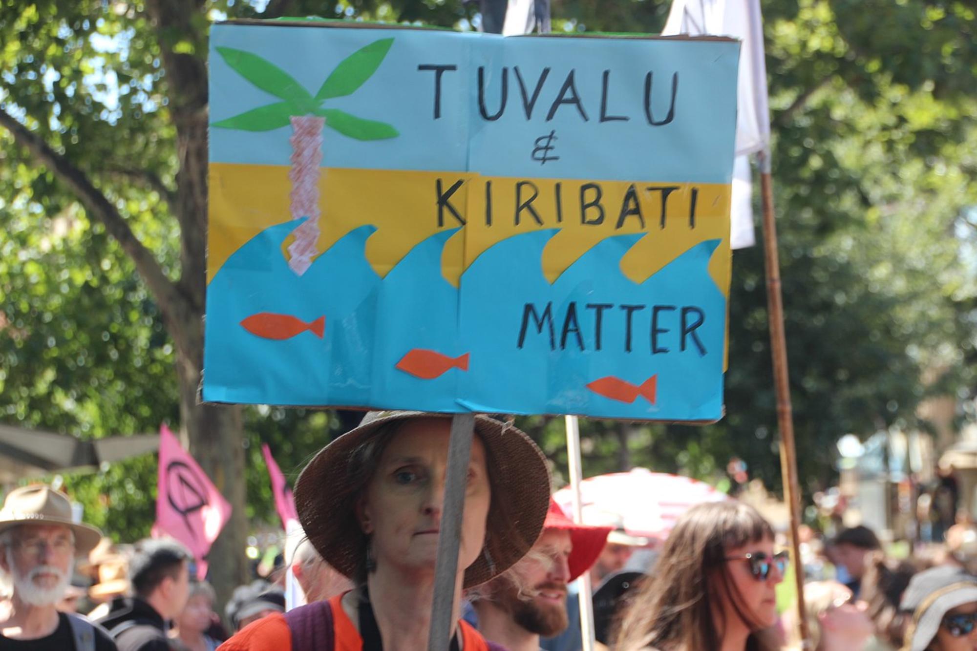 Protesta por el clima en Melbourne, Australia. Febrero de 2020. Fuente: Beyond Nuclear International