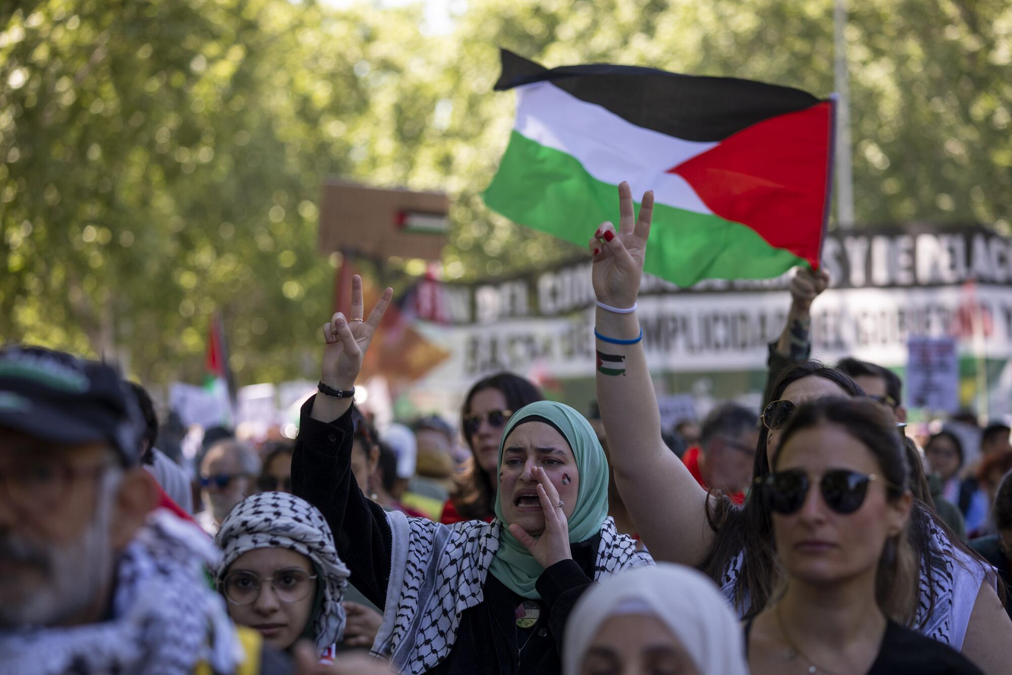 Manifestación Palestina Madrid 21 abril - 2
