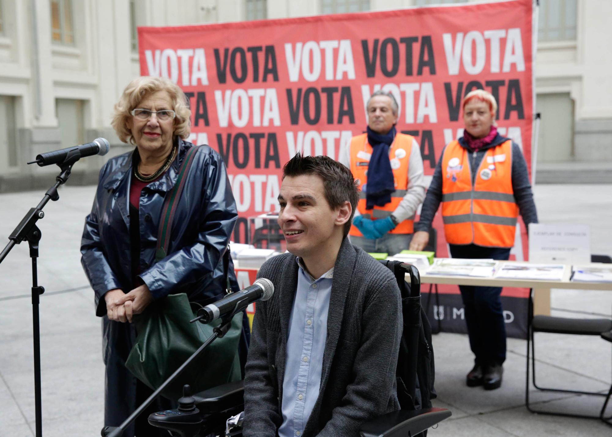 Manuela Carmena y Pablo Soto