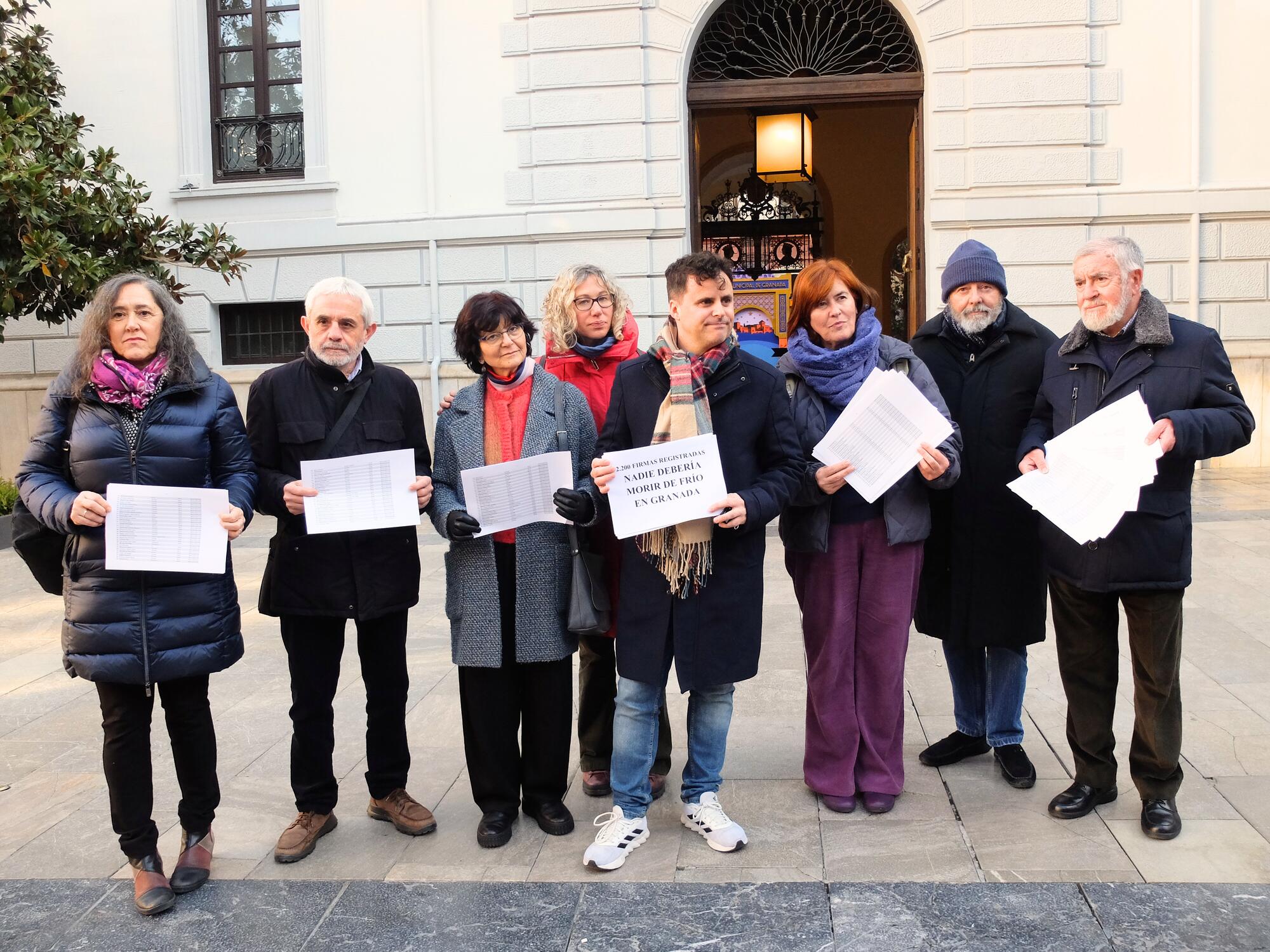 Sinhogarismo invierno Granada Firmas