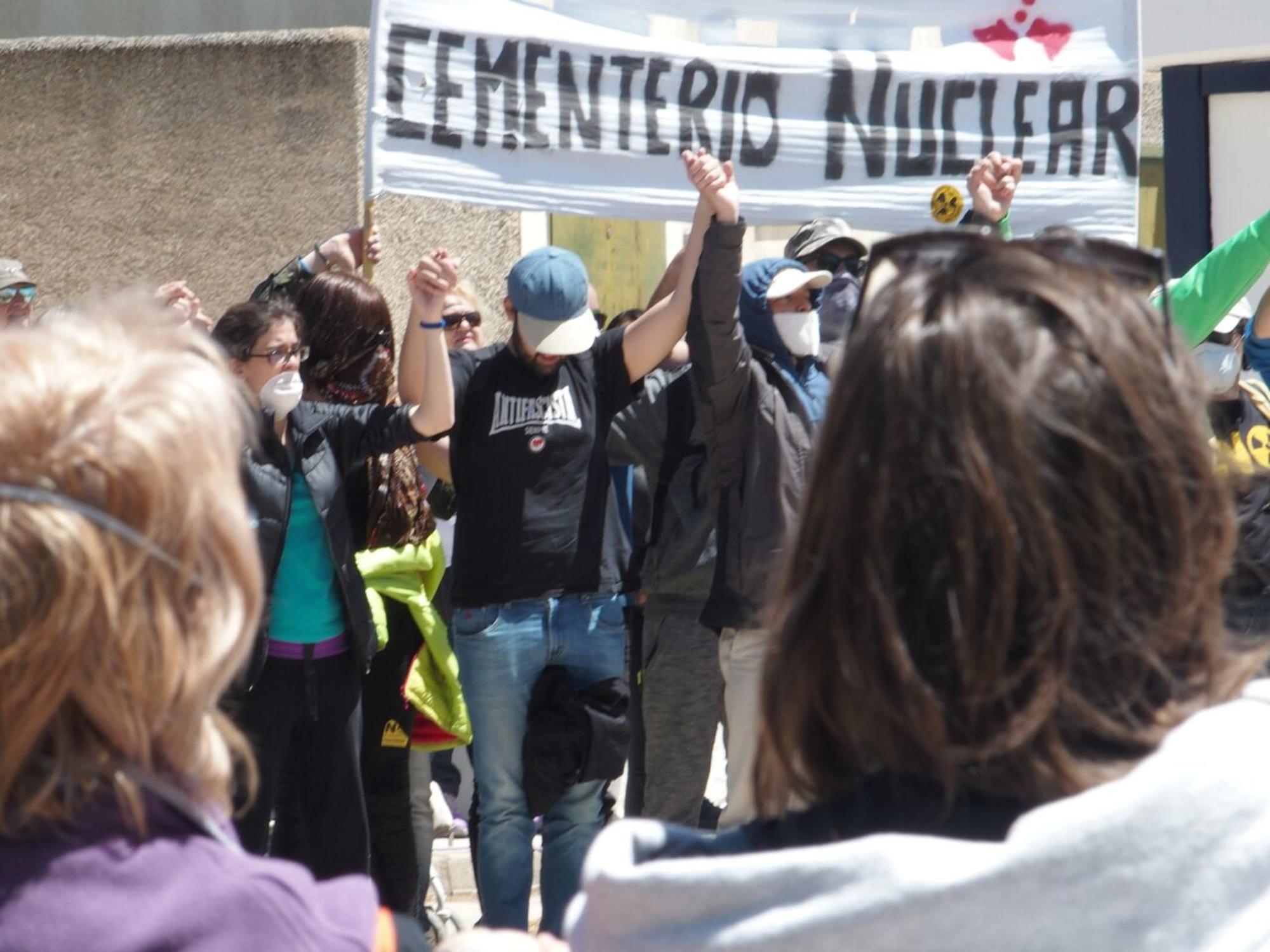 Manifestación contra el ATC de Villar de Cañas