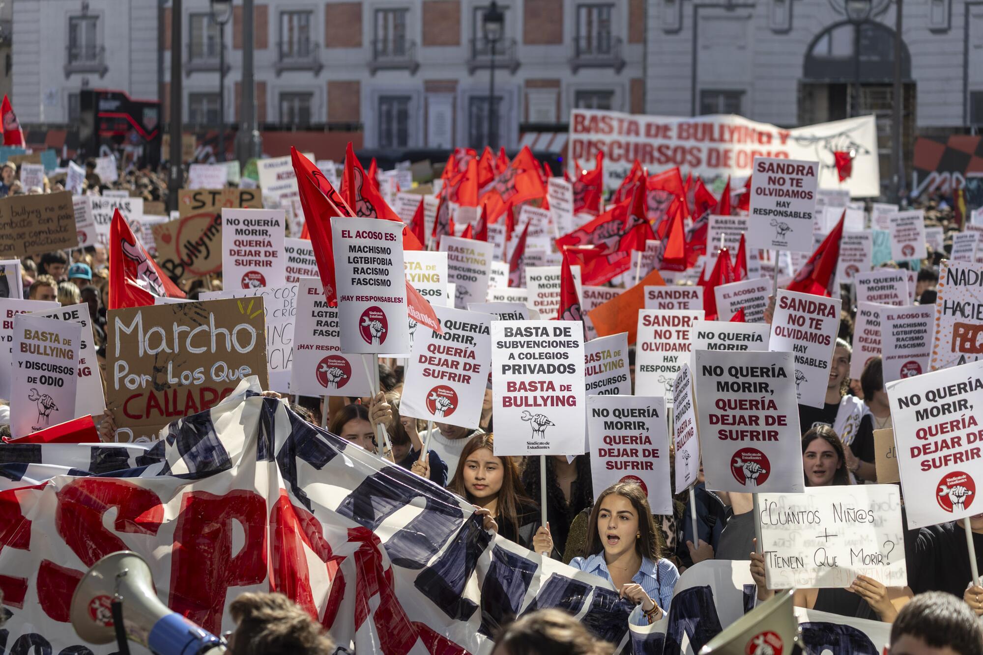Manifestación  Acoso escolar justicia para Sandra - 2
