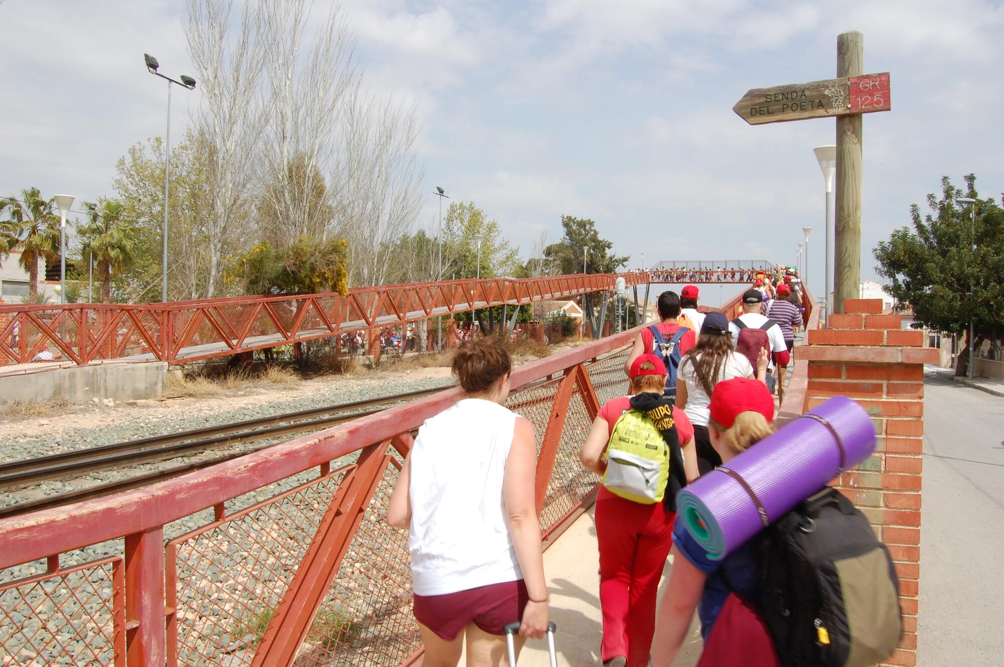 Llegada de la Senda del Poeta por Miguel Hernández a Crevillent