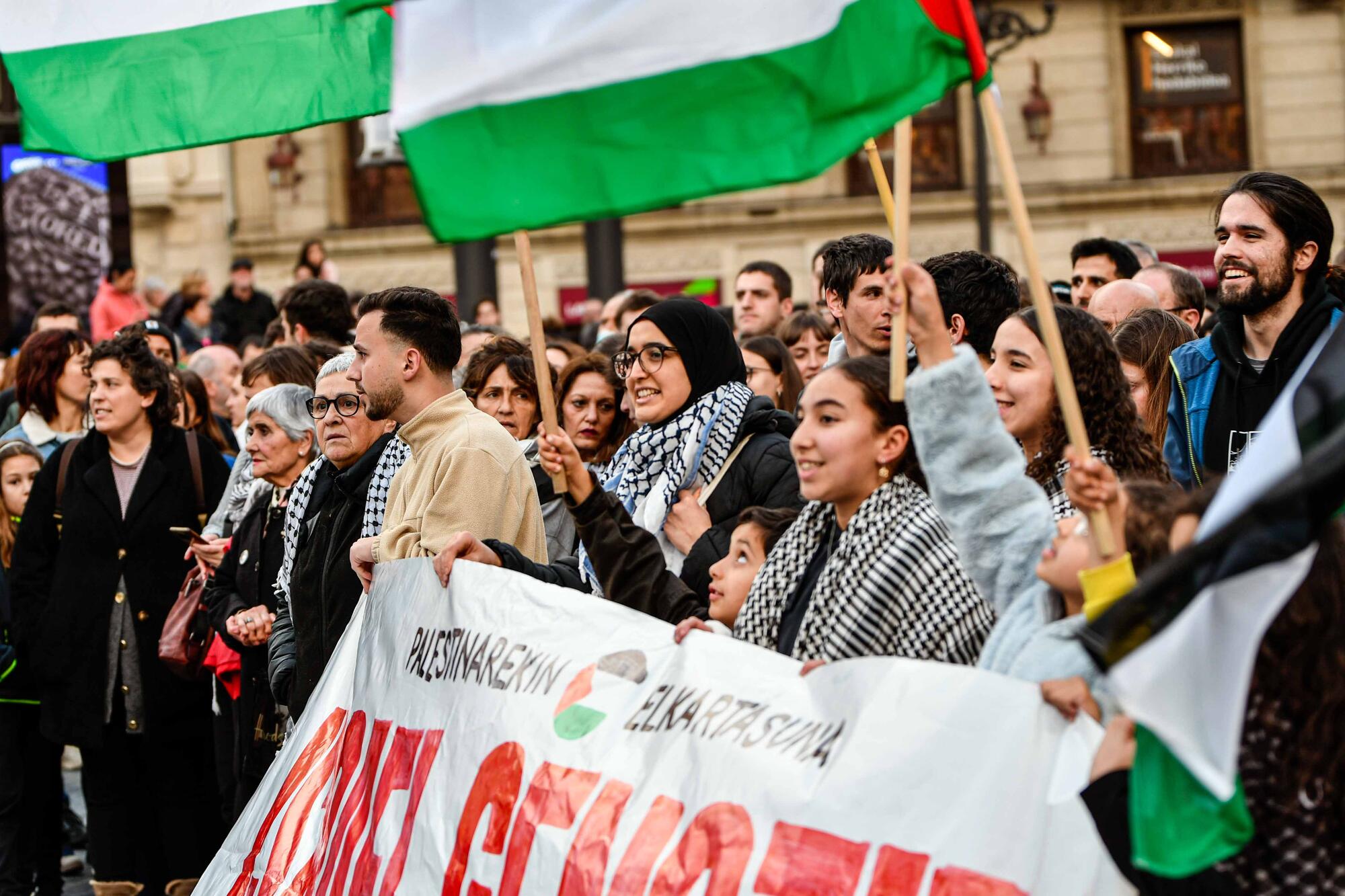 Movilización de Palestinarekin Elkartasuna en Bilbao - 1