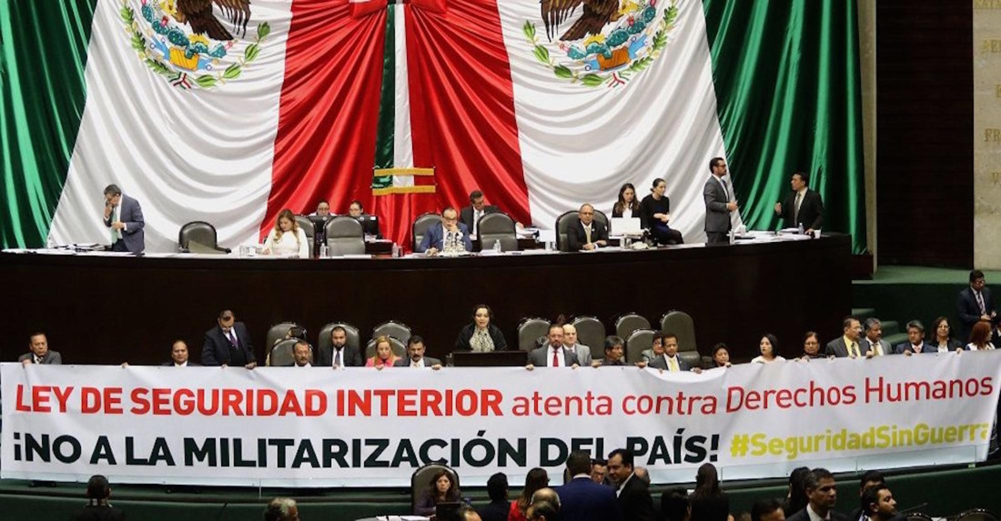 protesta Diputados México