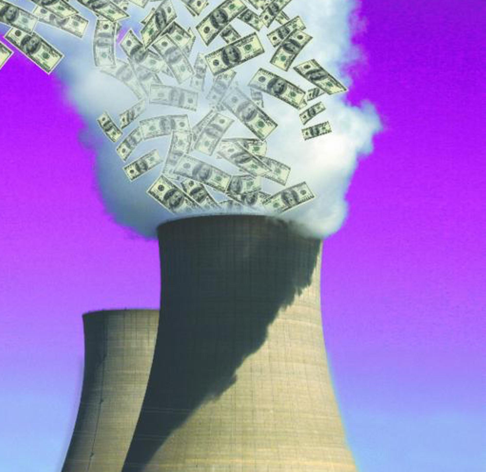 La energía nuclear conlleva un gran gasto aparejado. Imagen de Beyond Nuclear.