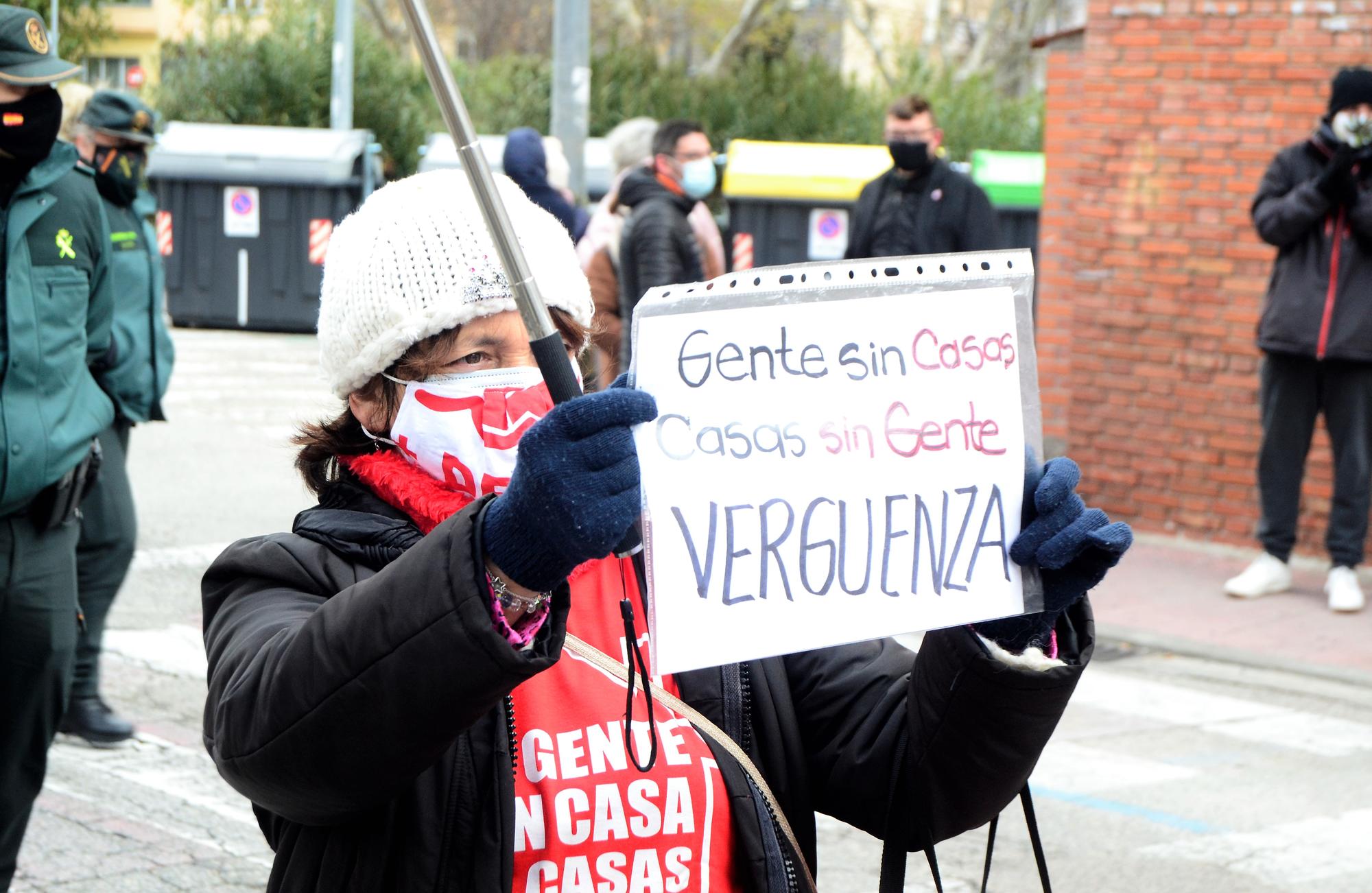 Protesta en Villalba por muerte de persona sin hogar 2