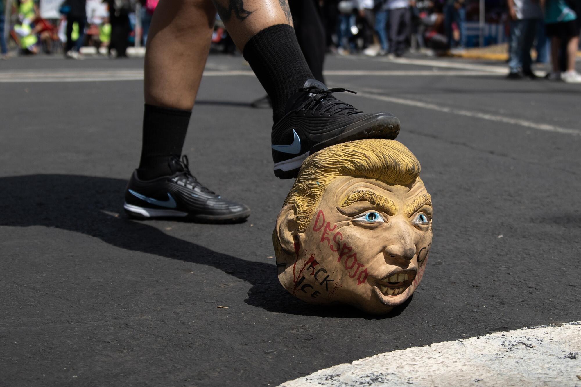 Protestas Estadio Azteca México - 5