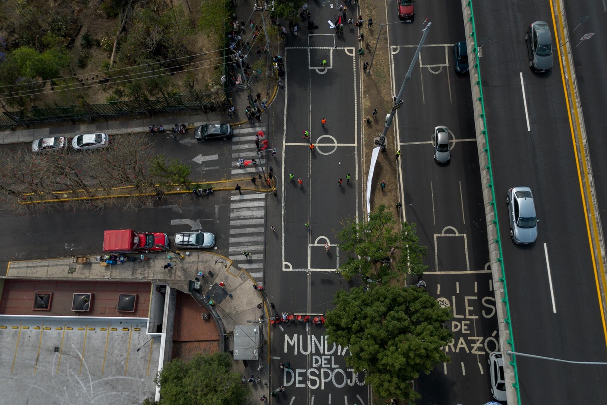 Protestas Estadio Azteca México - 10