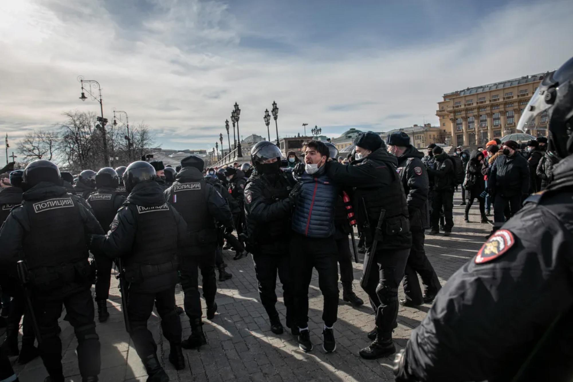 protestas contra la guerra a Ucrania en Rusia 3