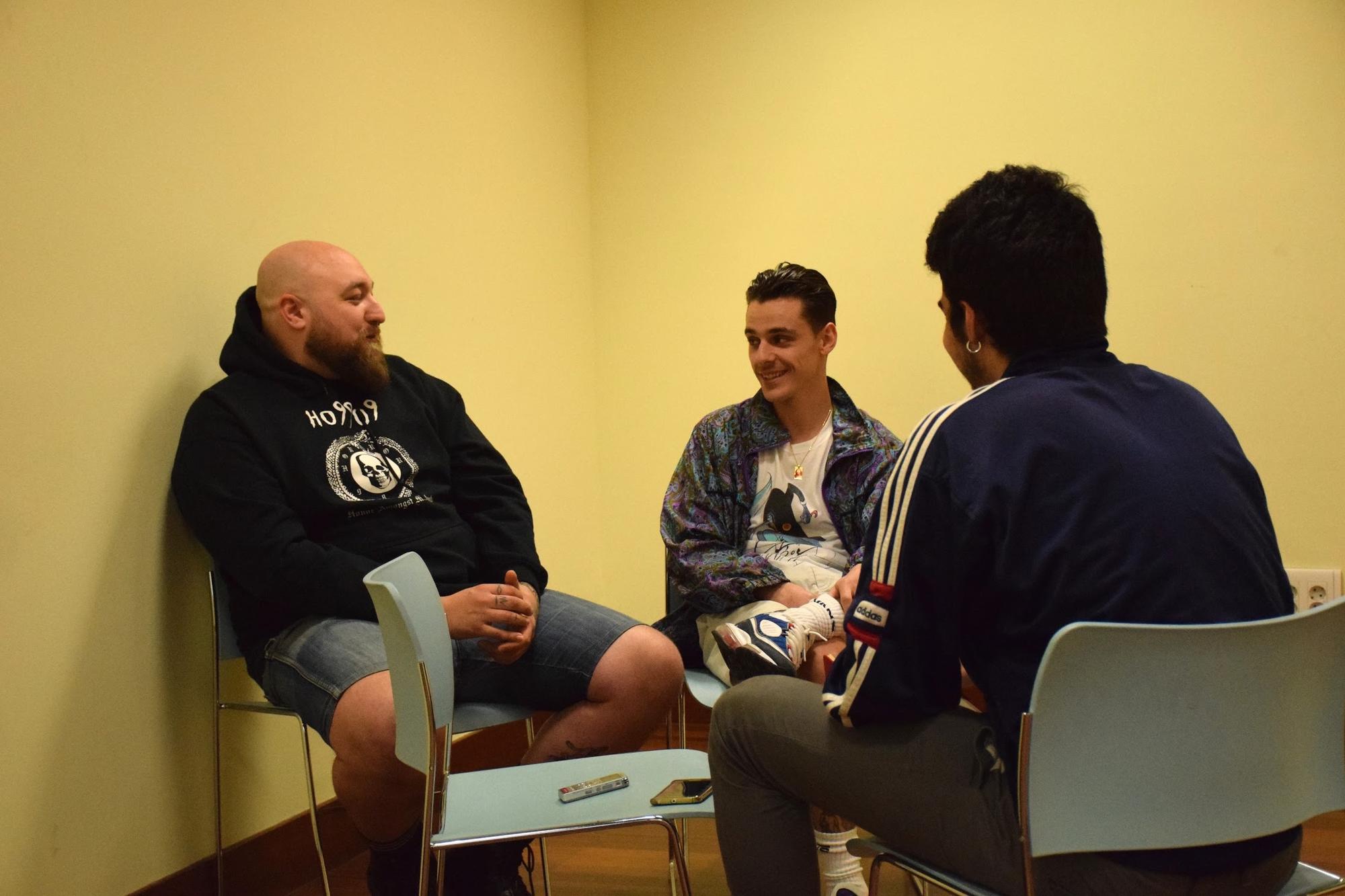 Kaixo e Abelo durante entrevista