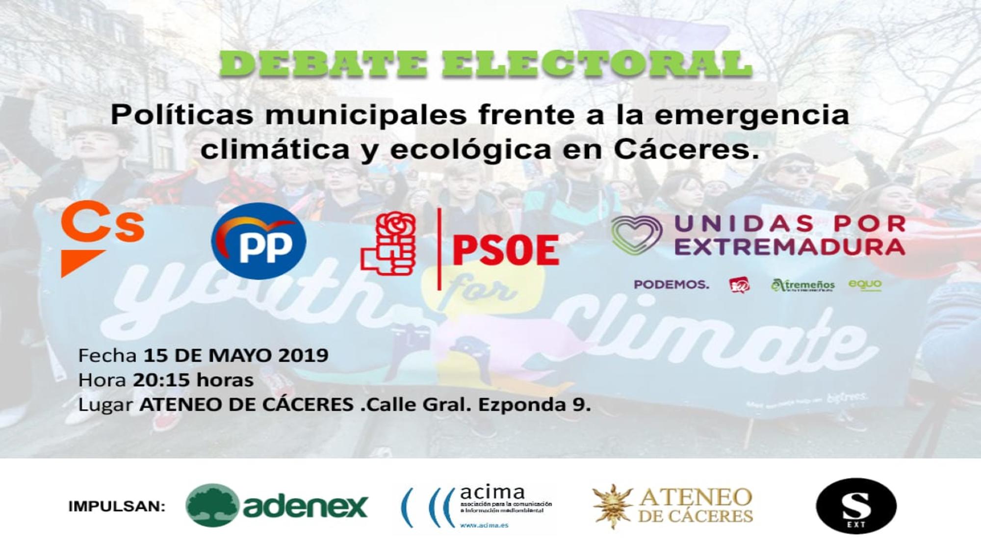 cartel debates cáceres y badajoz