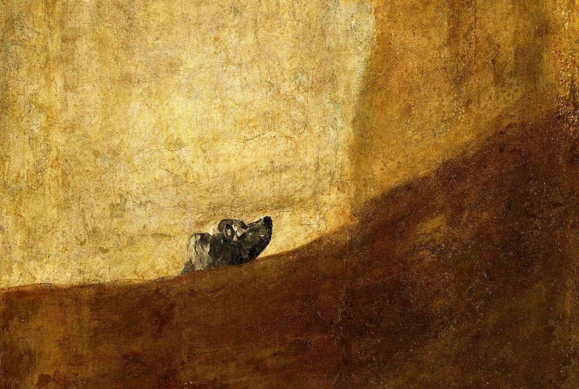 Perro semihundido Goya (corte)