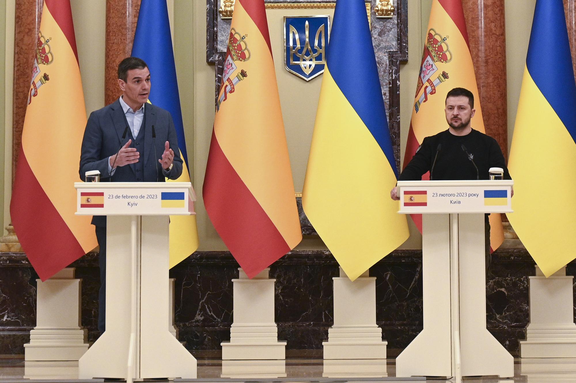 visita de Pedro Sánchez al Parlamento ucraniano.  11