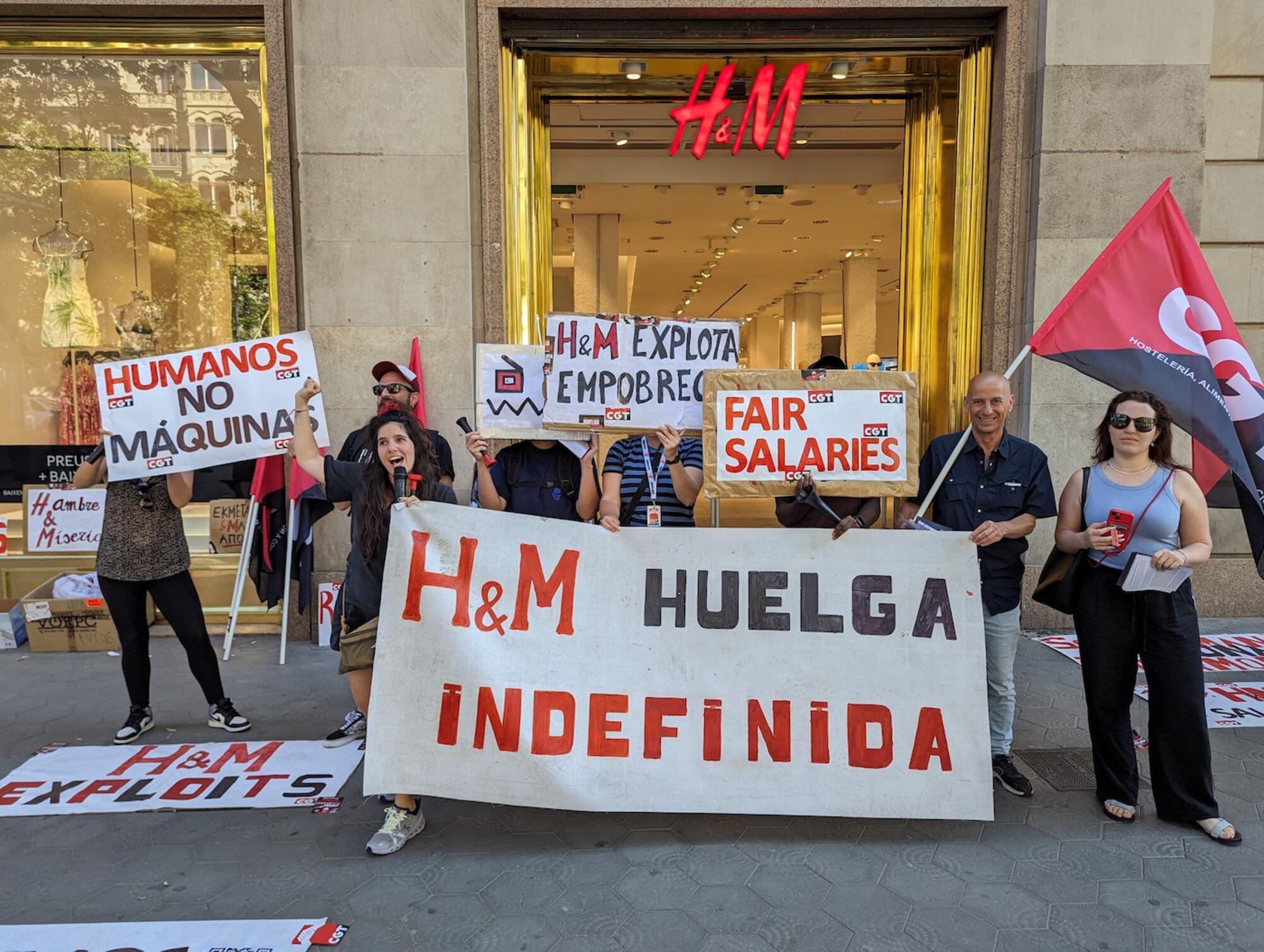 H&M huelga barcelona