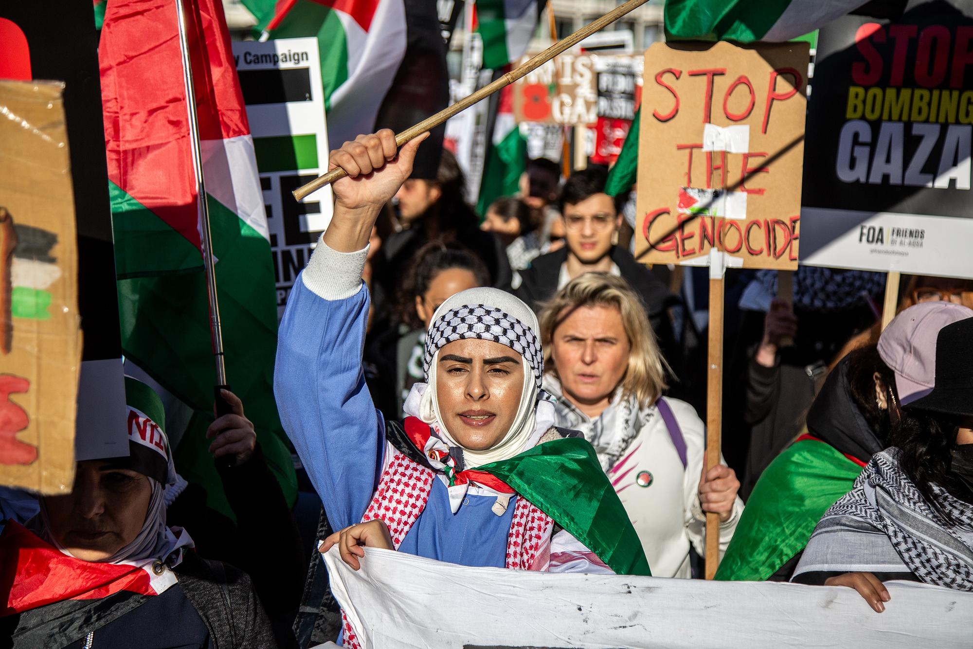 Manifestación Londres Palestina 11 noviembre 2023 02