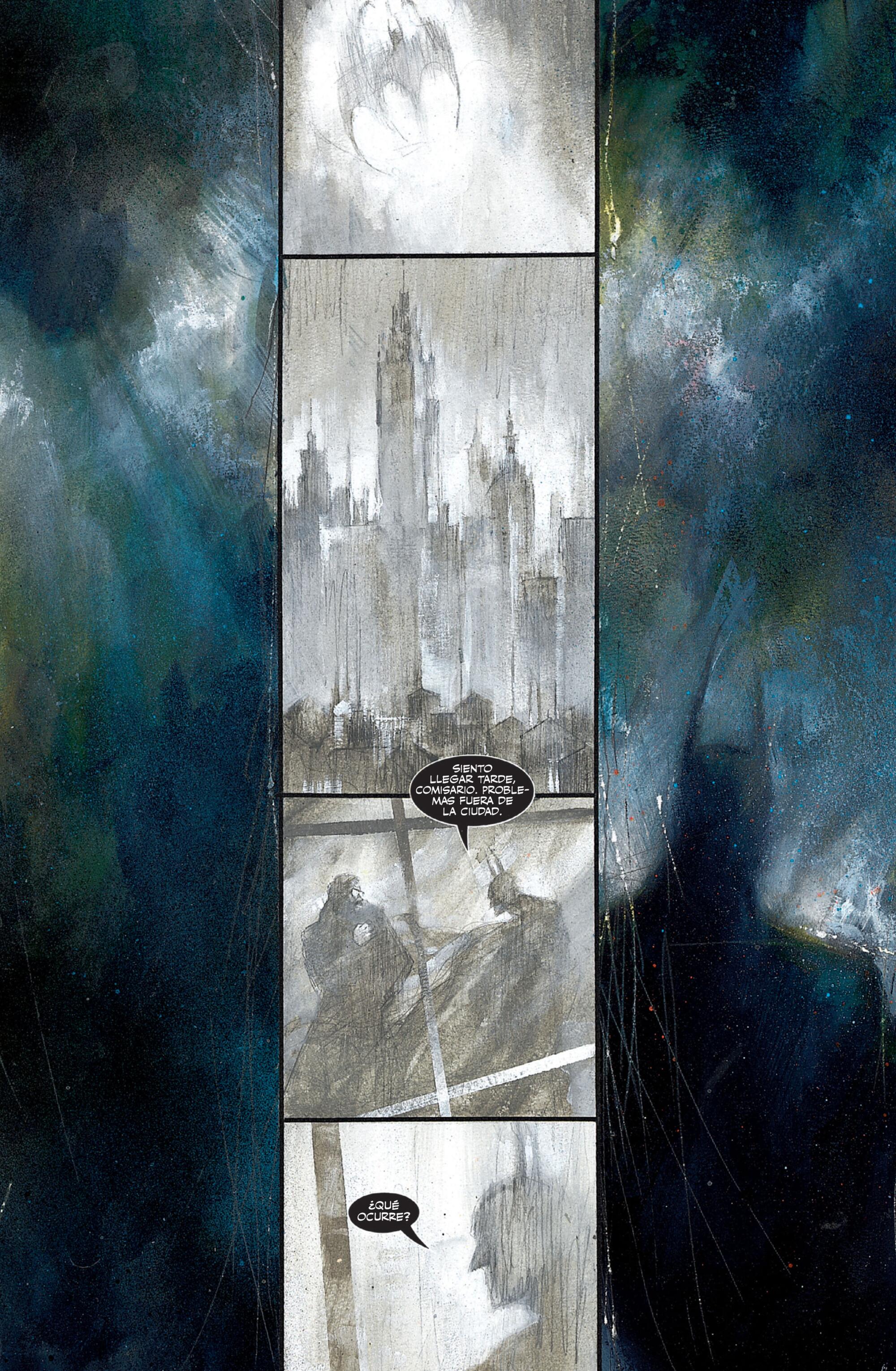 Página de la novela gráfica ‘Asilo Arkham’, de Grant Morrison y Dave McKean, en la edición española publicada por ECC en 2024