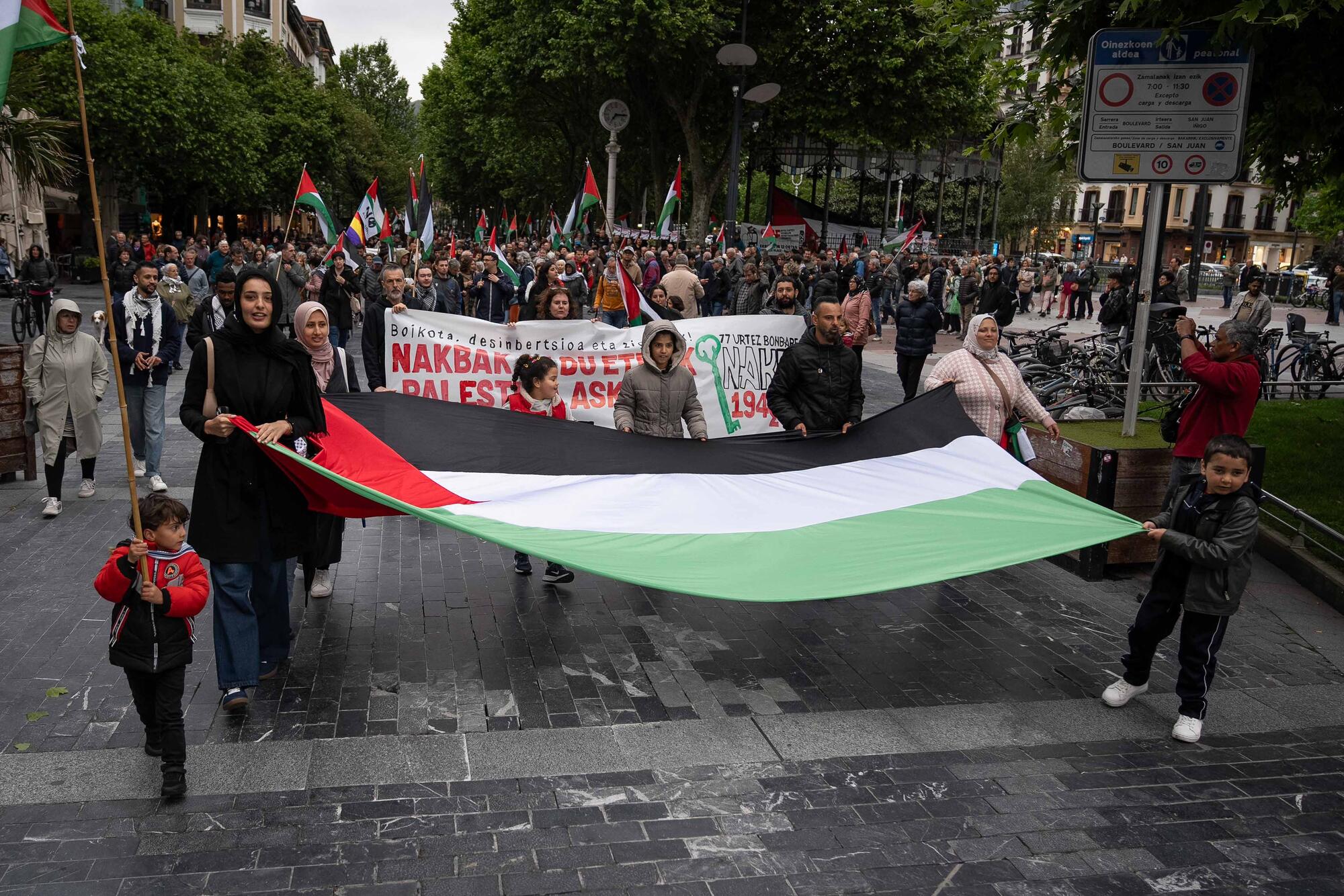 Fotos Palestina manifestación Nakba Donostia - 8
