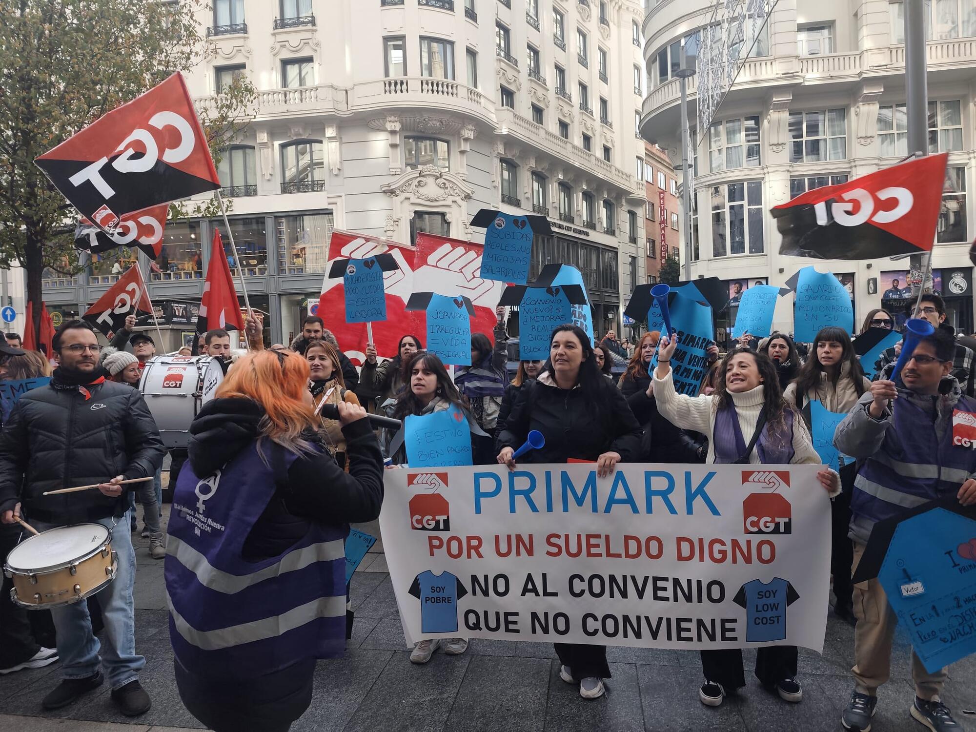 Concentraciones de trabajadoras de Primark en Madrid 2