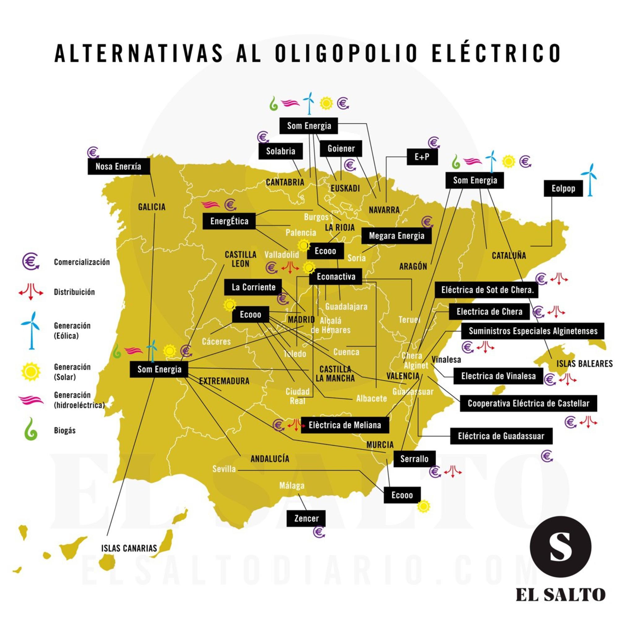mapa alternativas eléctricas 