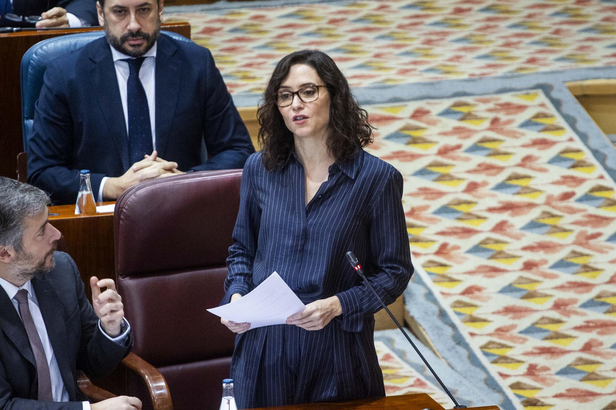 Isabel Díaz Ayuso en el pleno 12 febrero 2026