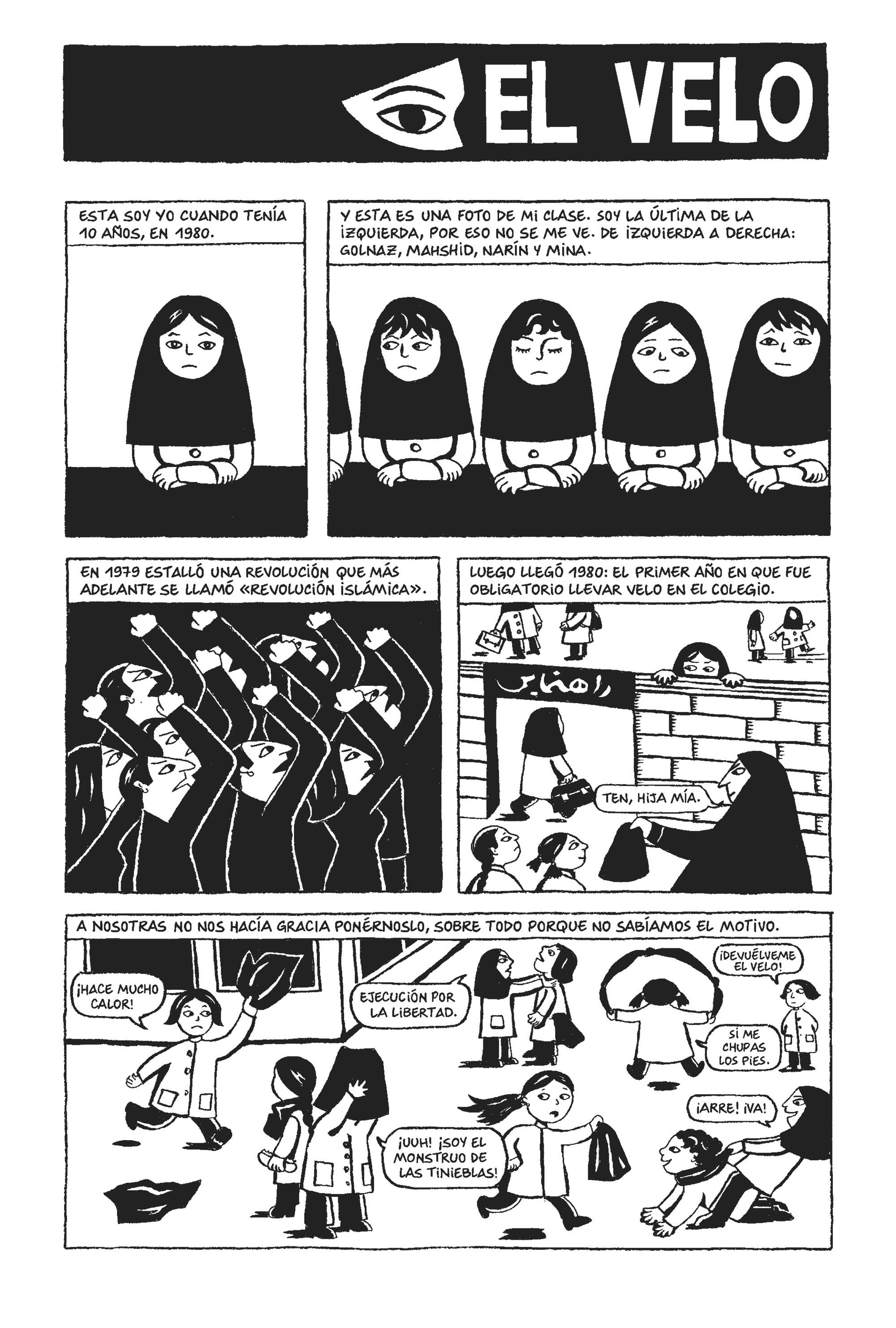 Página 5 de ‘Persépolis’ de Marjane Satrapi