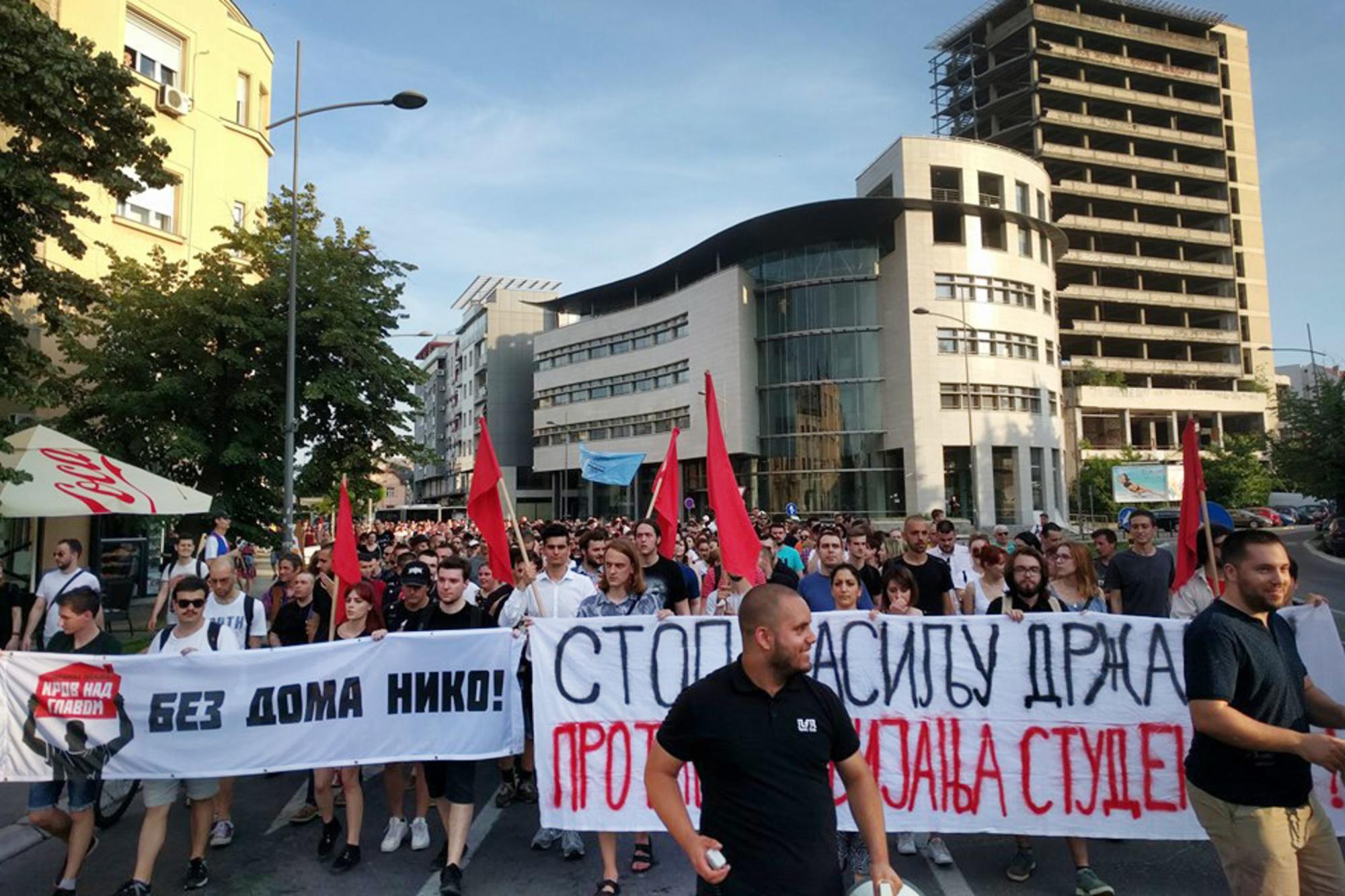 Activistas por el derecho a la vivienda en Serbia
