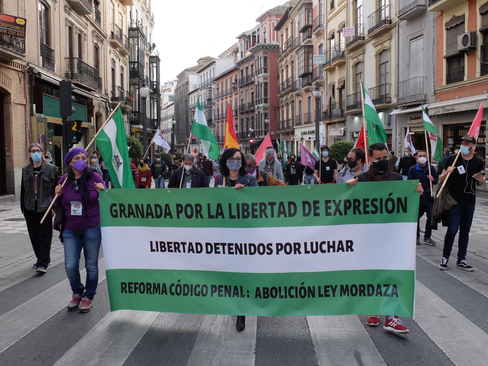 Mani libertad expresión Granada abril 2021