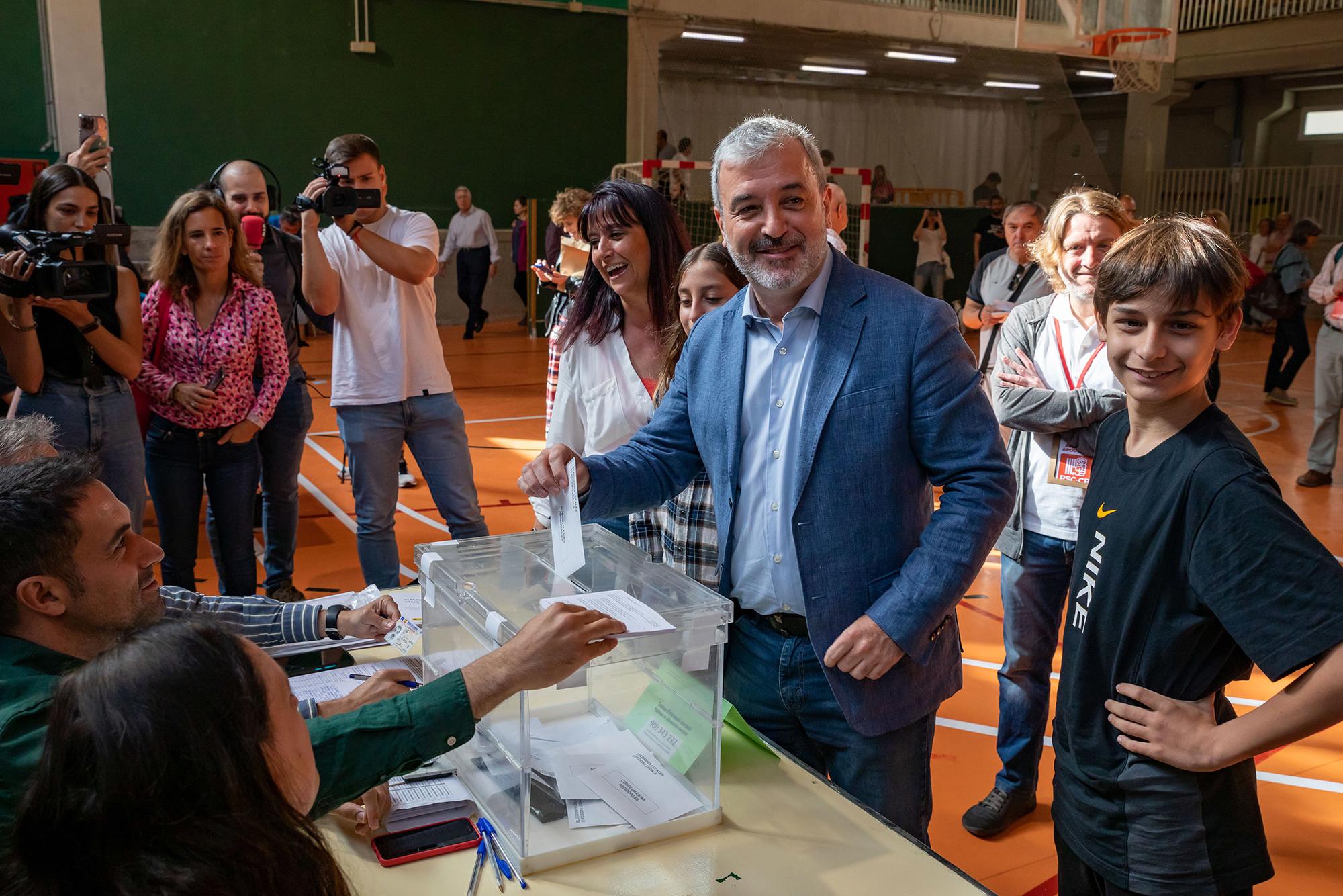 Voto elecciones municipales Jaume Collboni 1