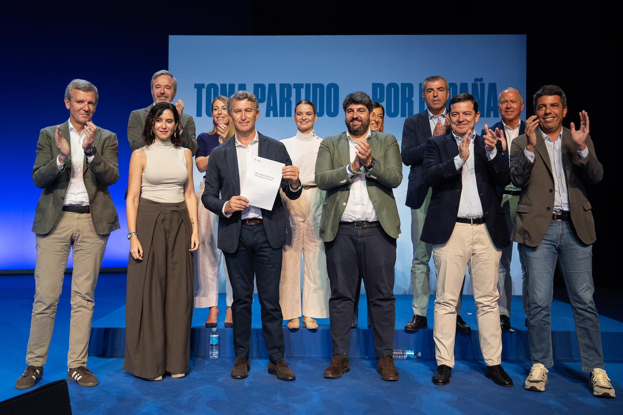 Rueda ayuso feijo lopez miras mañueco mazon