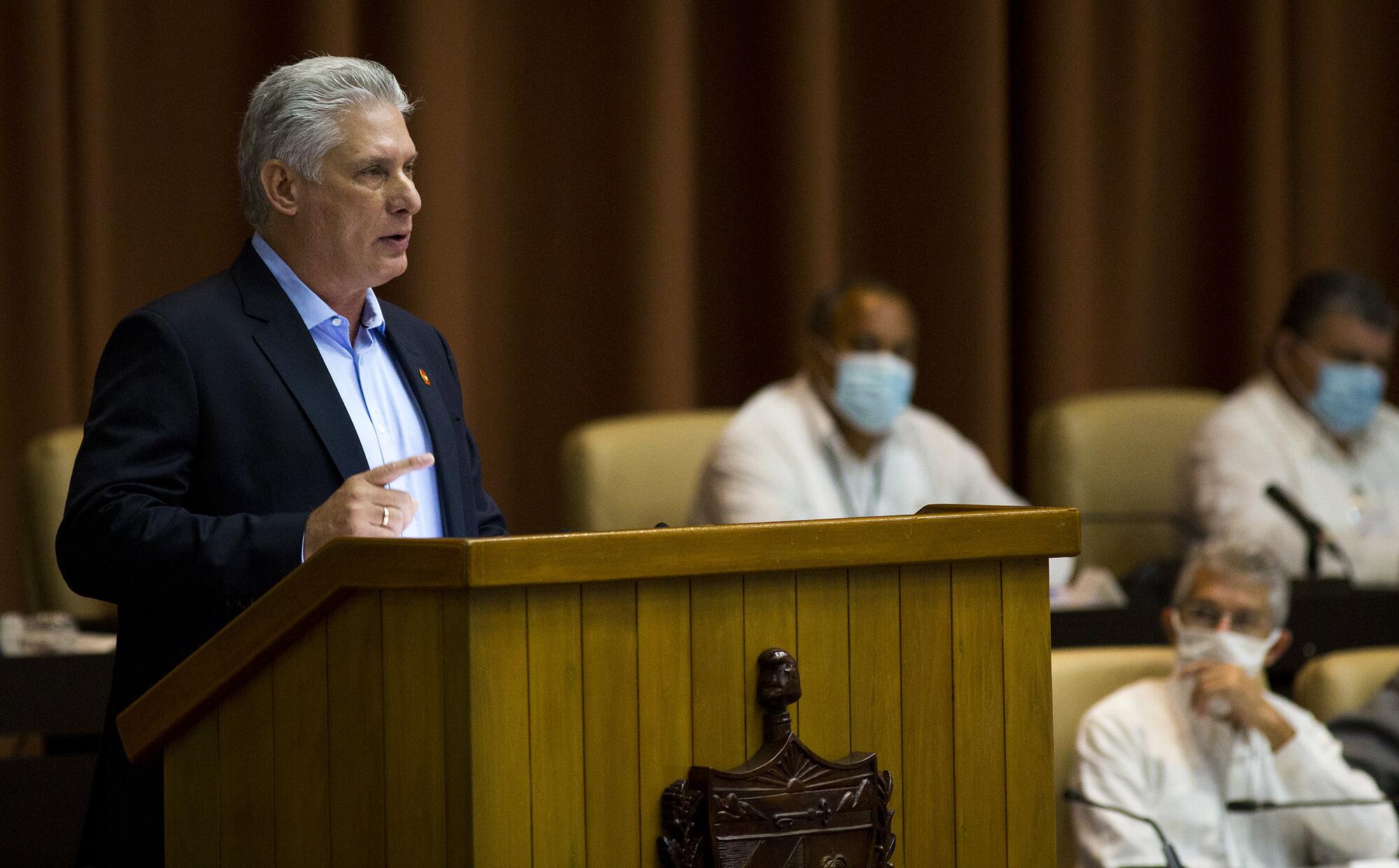 El presidente cubano Miguel Díaz-Canel 