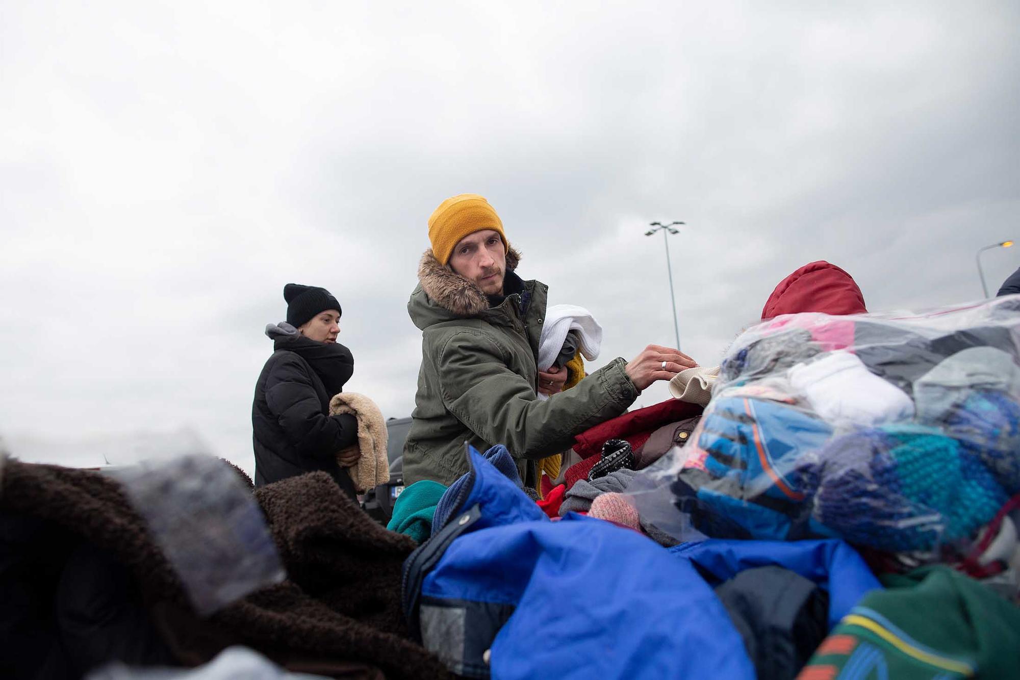 Ucranianos refugiados en Tesco - 9