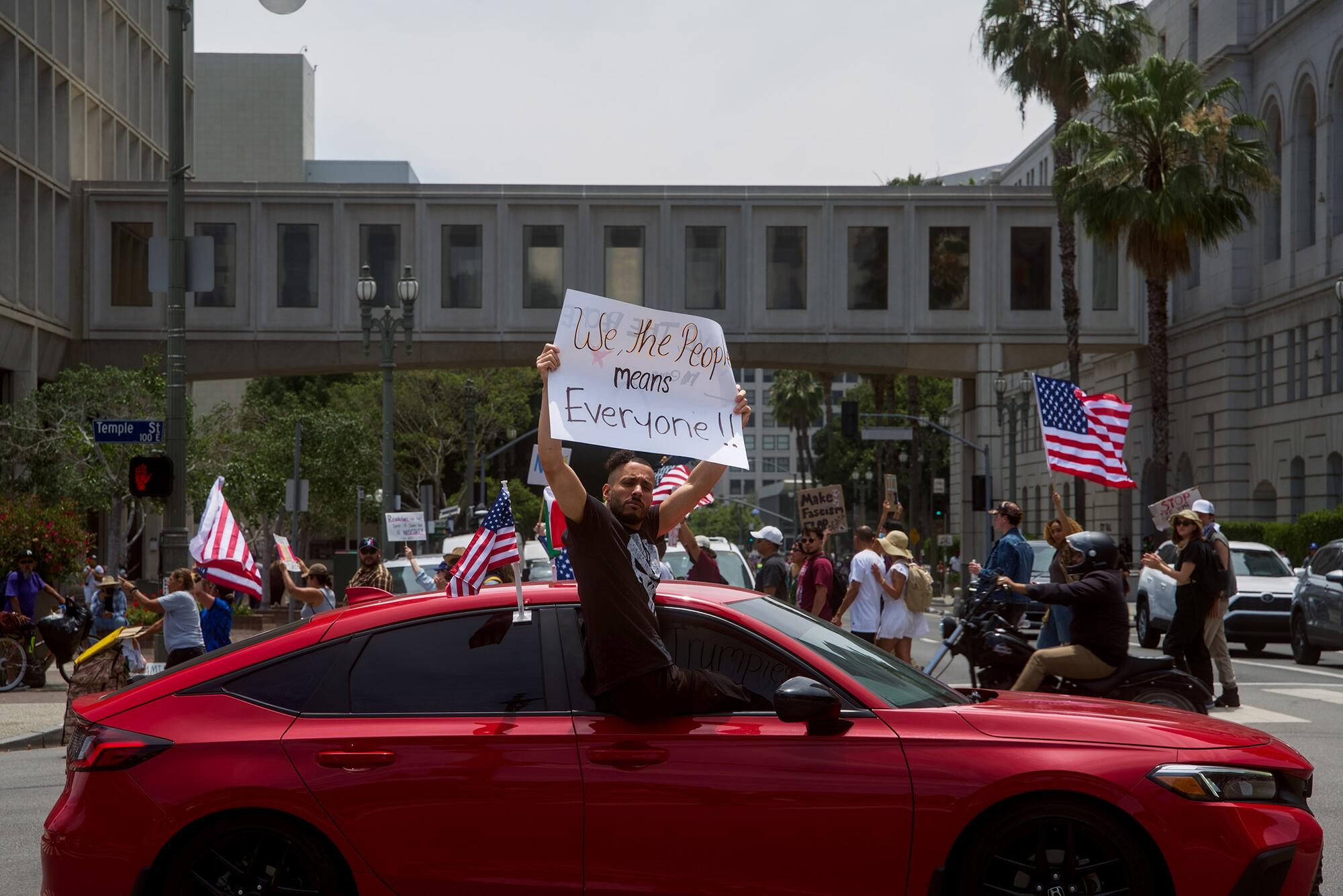 Manifestación contra Donald Trump Los Ángeles 14 de junio - 3