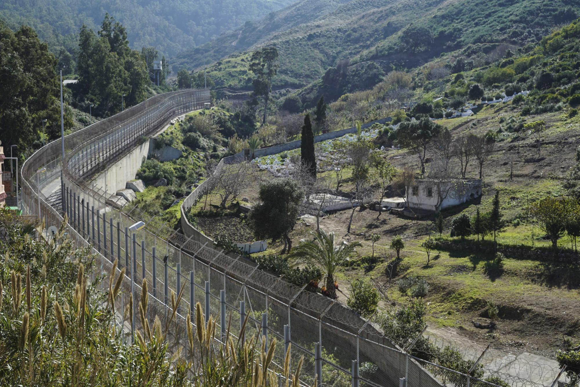 Frontera de Benzú, en Ceuta