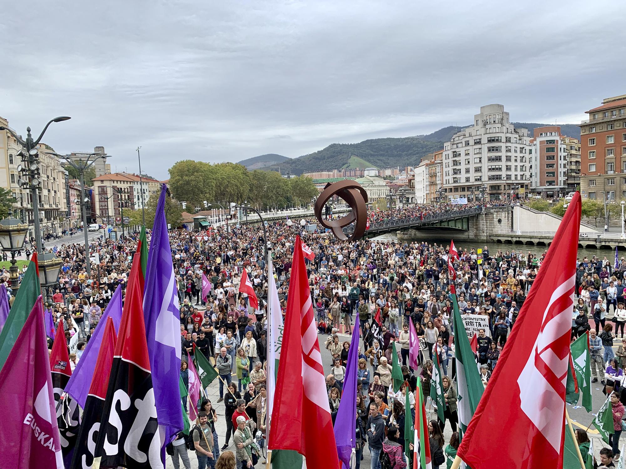 Defensa de los servivios públicos en Bilbao