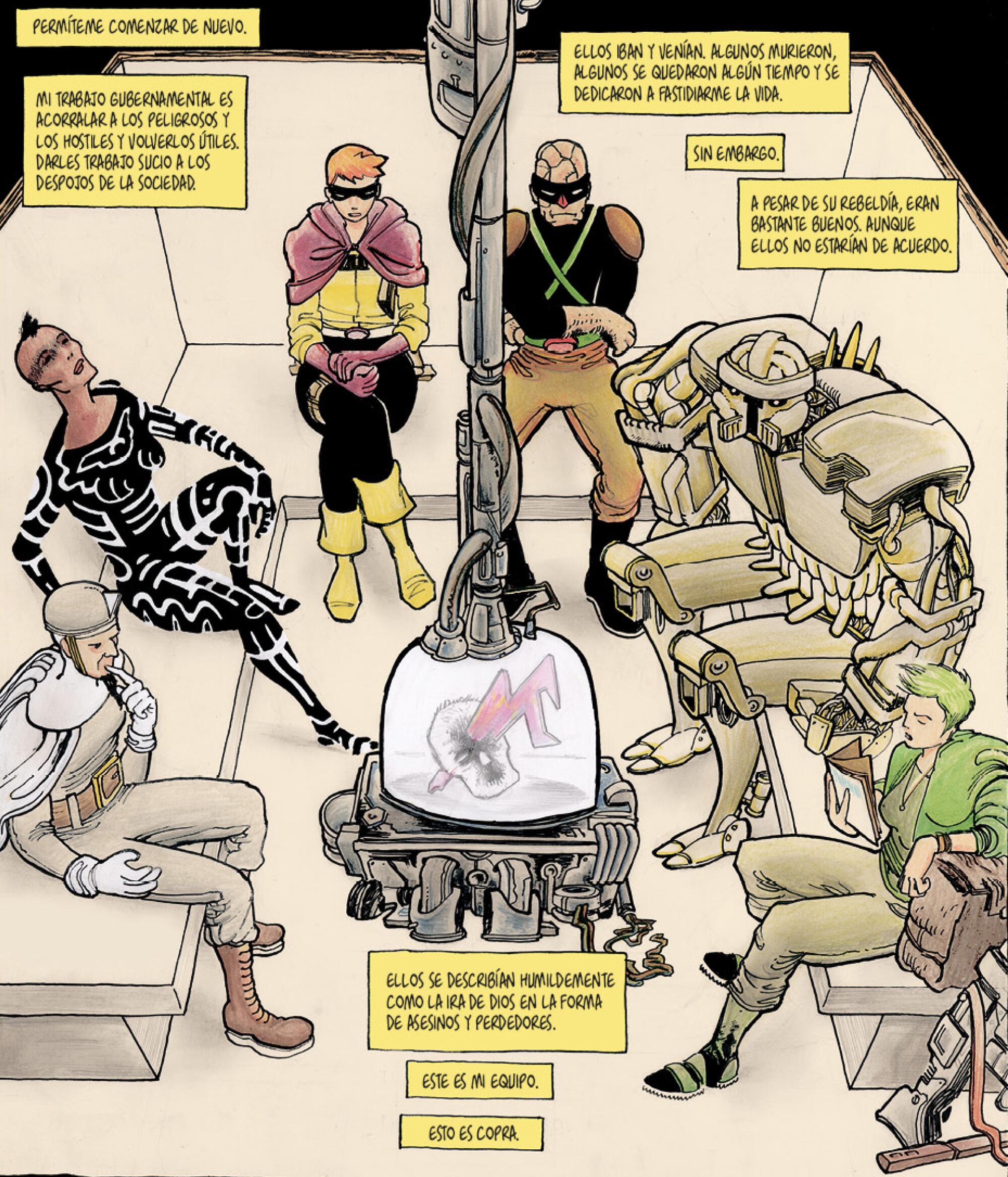 Viñeta del cómic ‘COPRA’ de Miche Fiffe